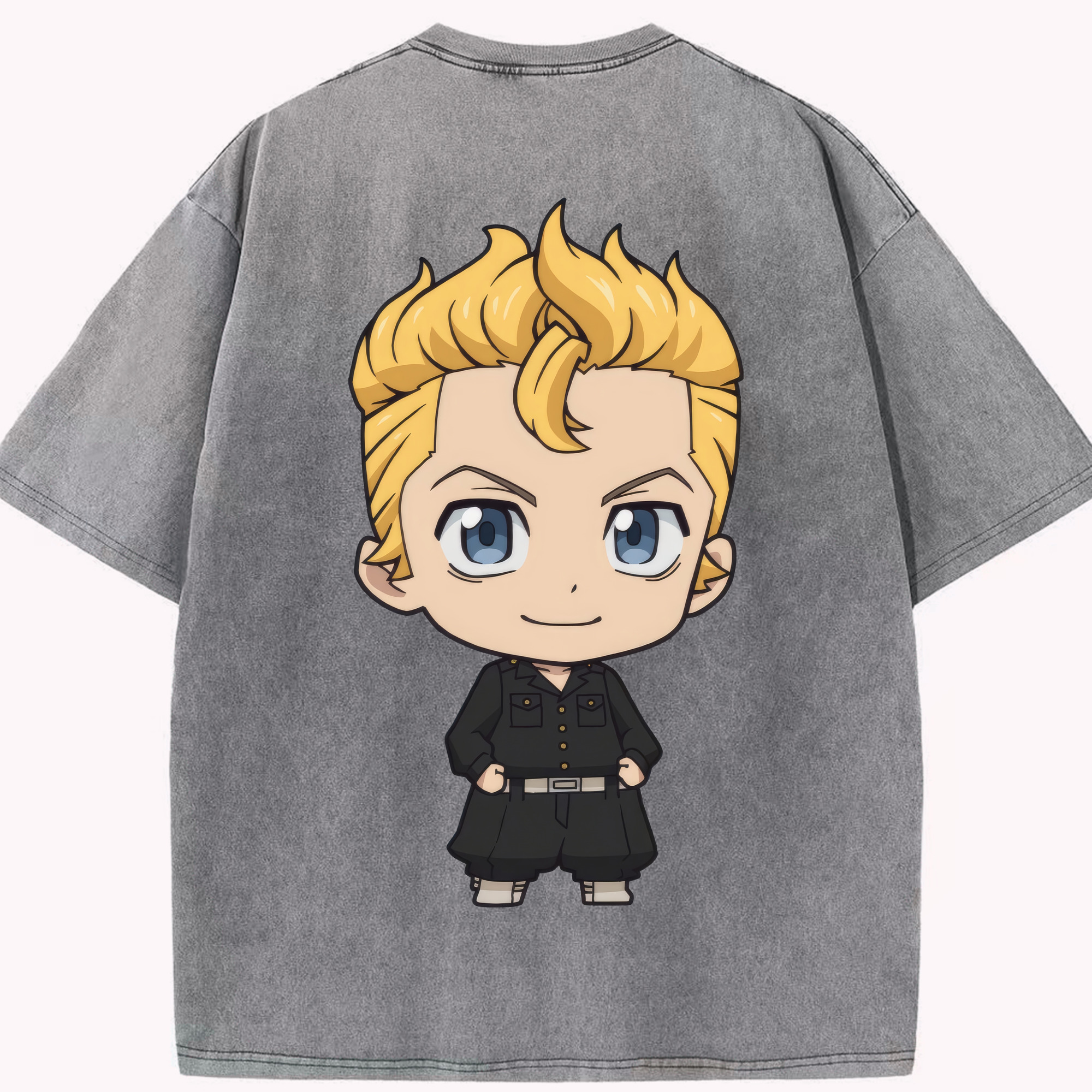 （画像用） 東京リベンジャーズ Tokyo Revengers 綿100% ヴィンテージ風 半袖Tシャツ（背面プリント）