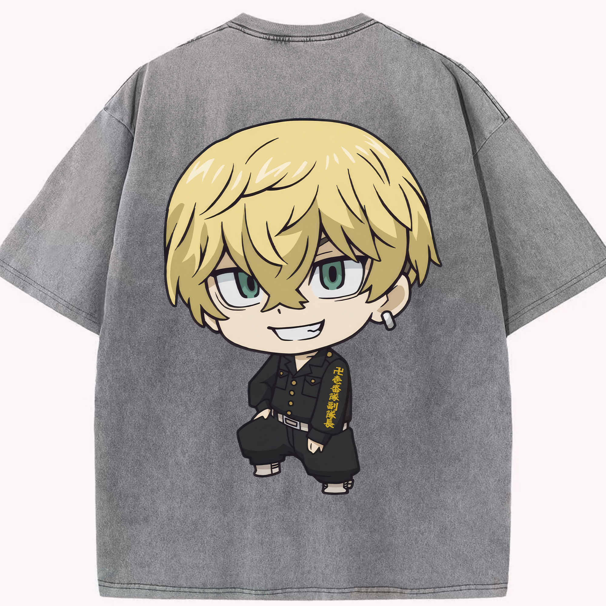 （画像用） 東京リベンジャーズ Tokyo Revengers 綿100% ヴィンテージ風 半袖Tシャツ（背面プリント）