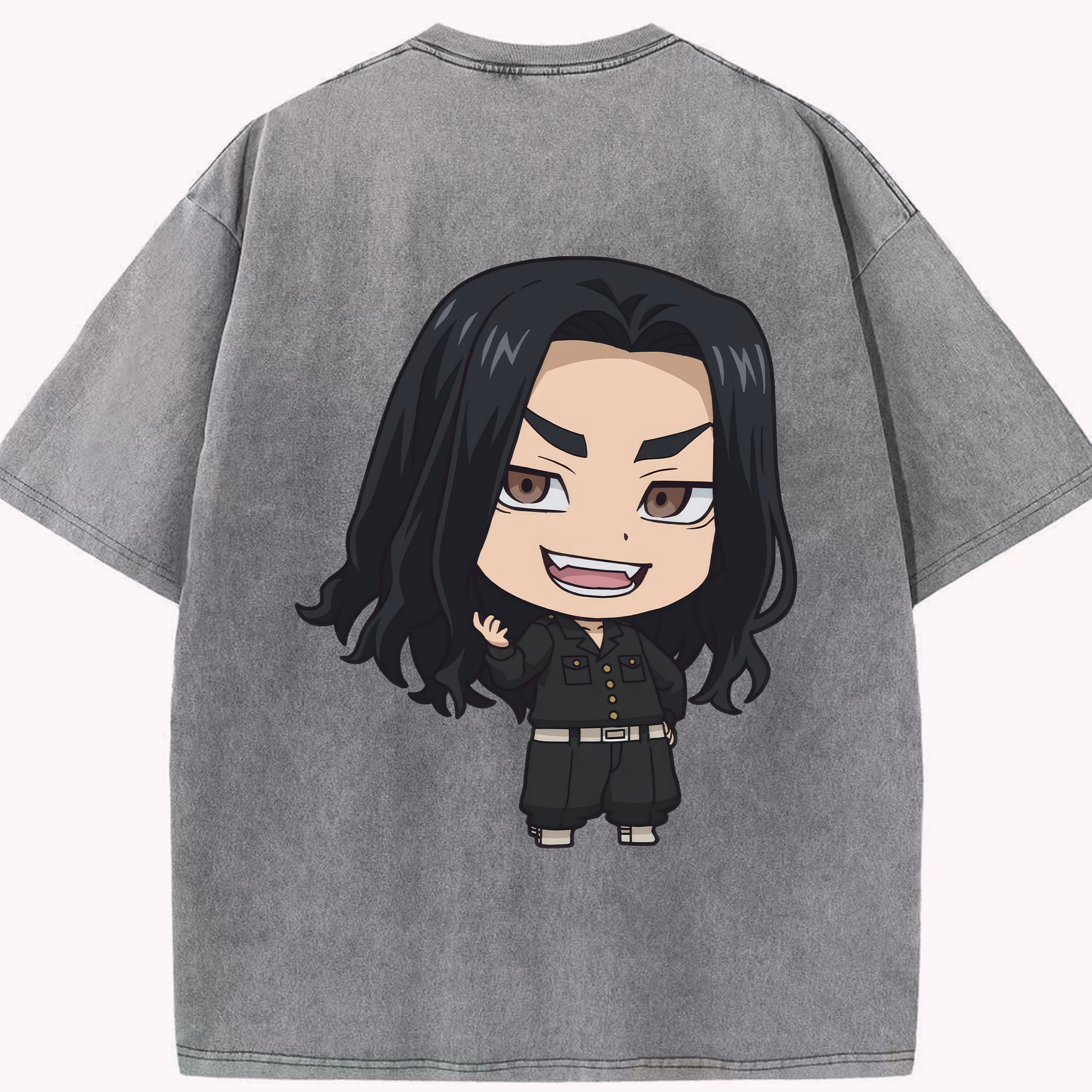 （画像用） 東京リベンジャーズ Tokyo Revengers 綿100% ヴィンテージ風 半袖Tシャツ（背面プリント）