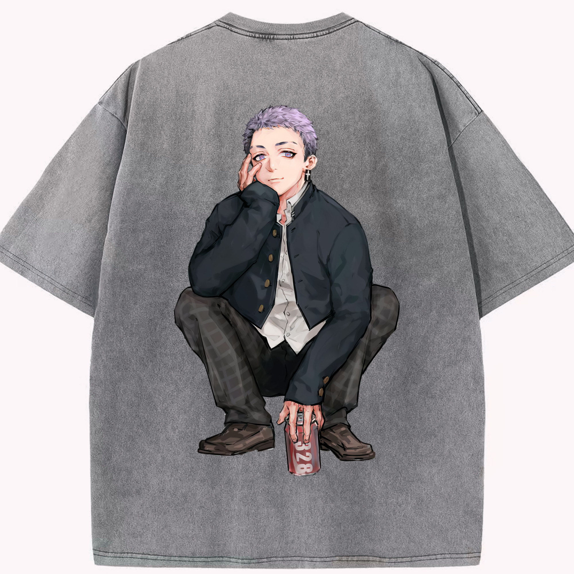（画像用） 東京リベンジャーズ Tokyo Revengers 綿100% ヴィンテージ風 半袖Tシャツ（背面プリント）
