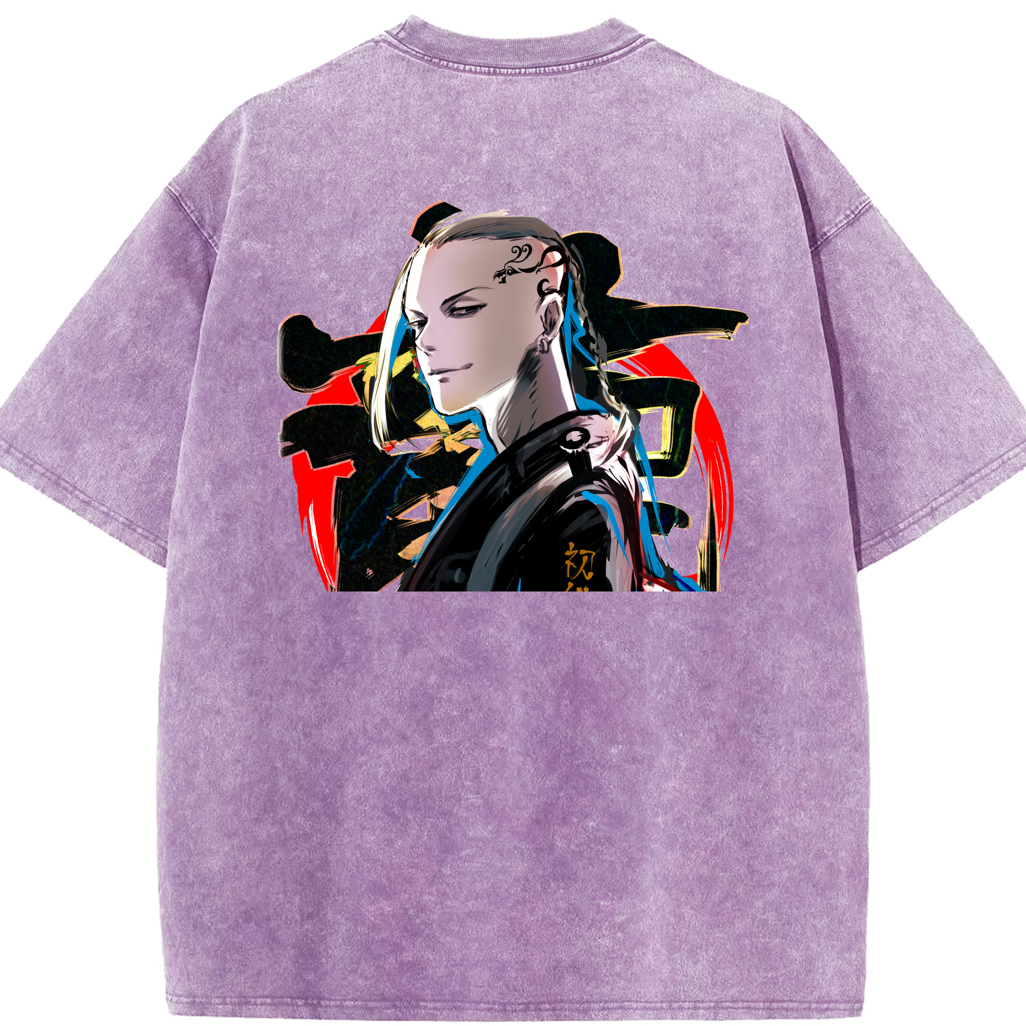 （画像用） 東京リベンジャーズ Tokyo Revengers 綿100% ヴィンテージ風 半袖Tシャツ（背面プリント）