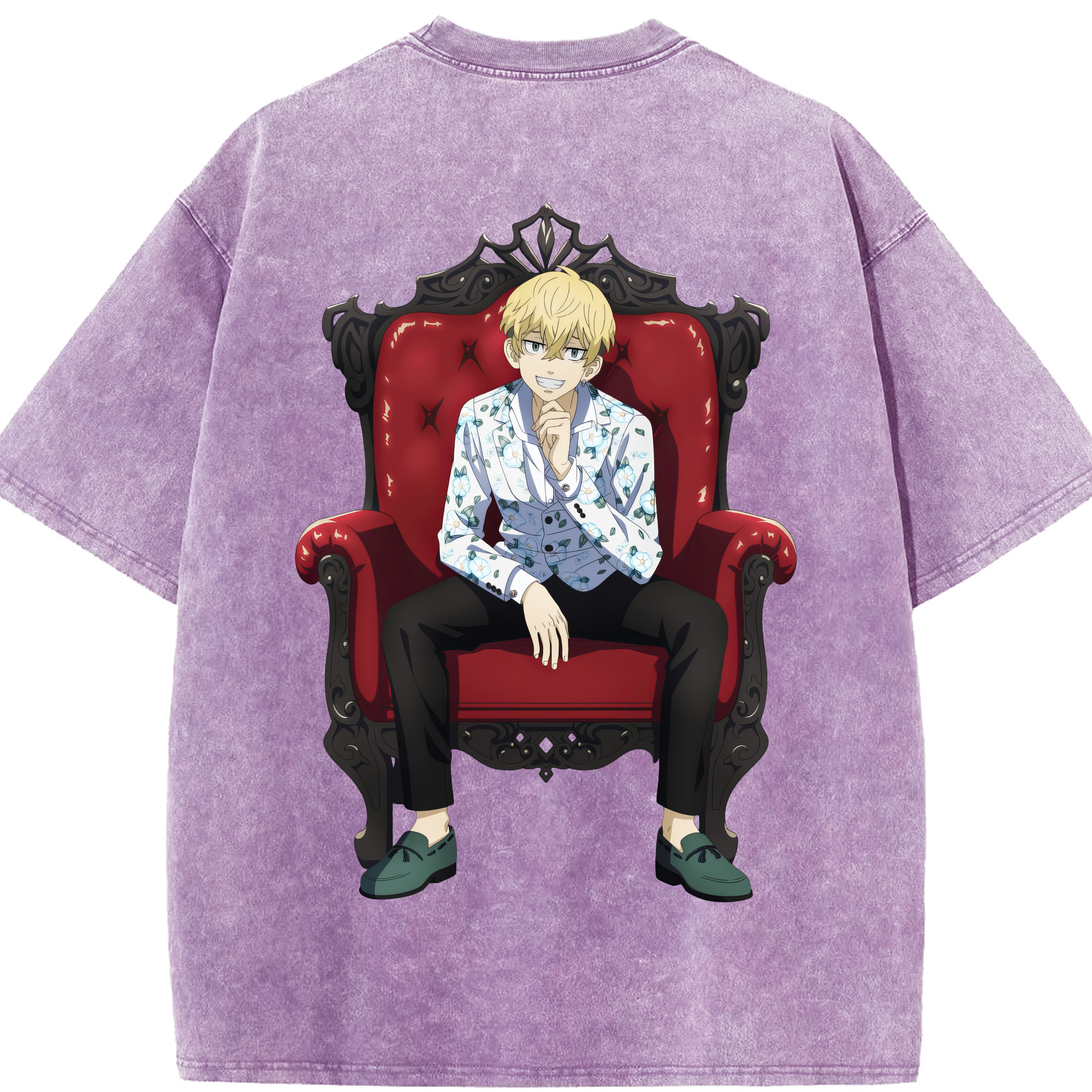 （画像用） 東京リベンジャーズ Tokyo Revengers 綿100% ヴィンテージ風 半袖Tシャツ（背面プリント）