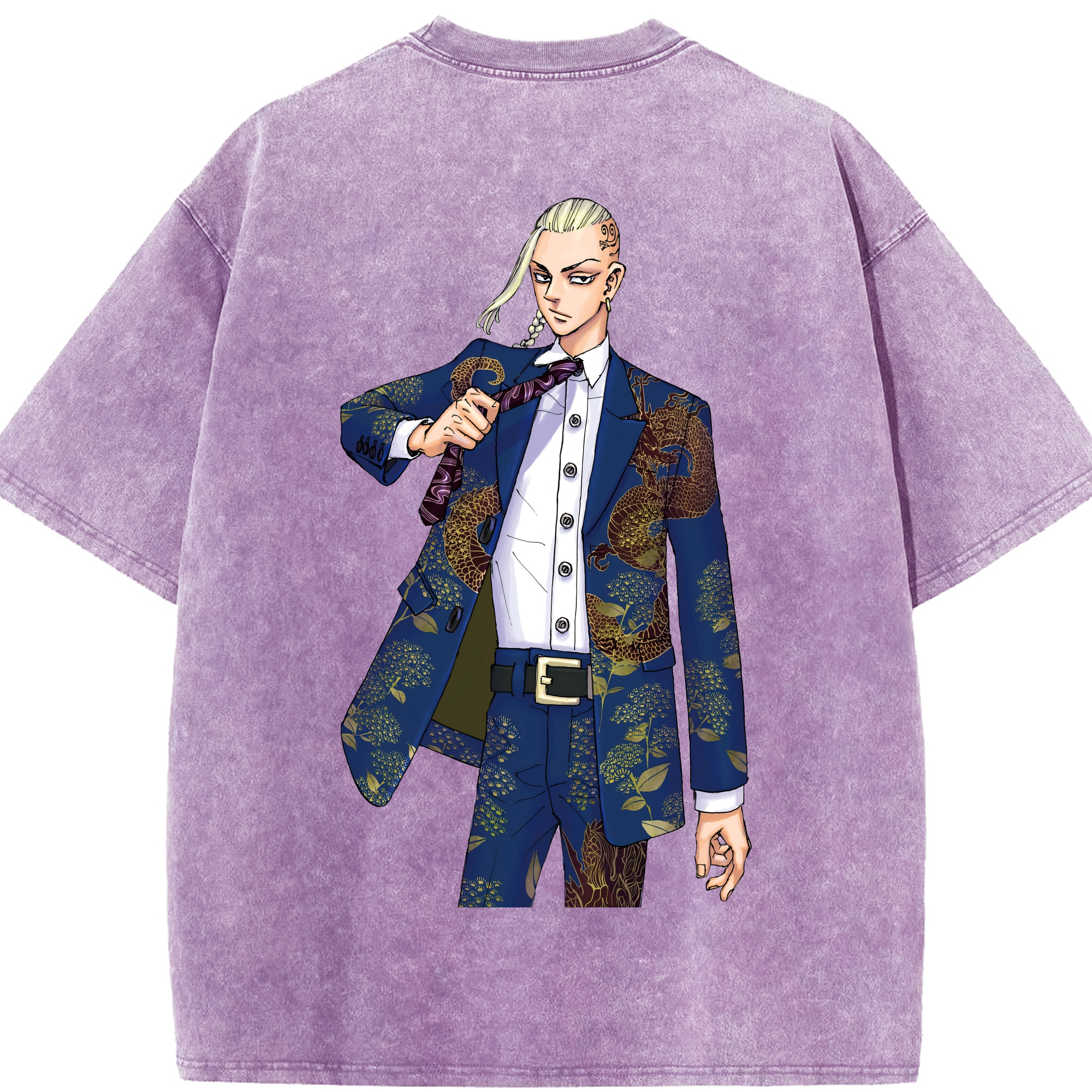 （画像用） 東京リベンジャーズ Tokyo Revengers 綿100% ヴィンテージ風 半袖Tシャツ（背面プリント）