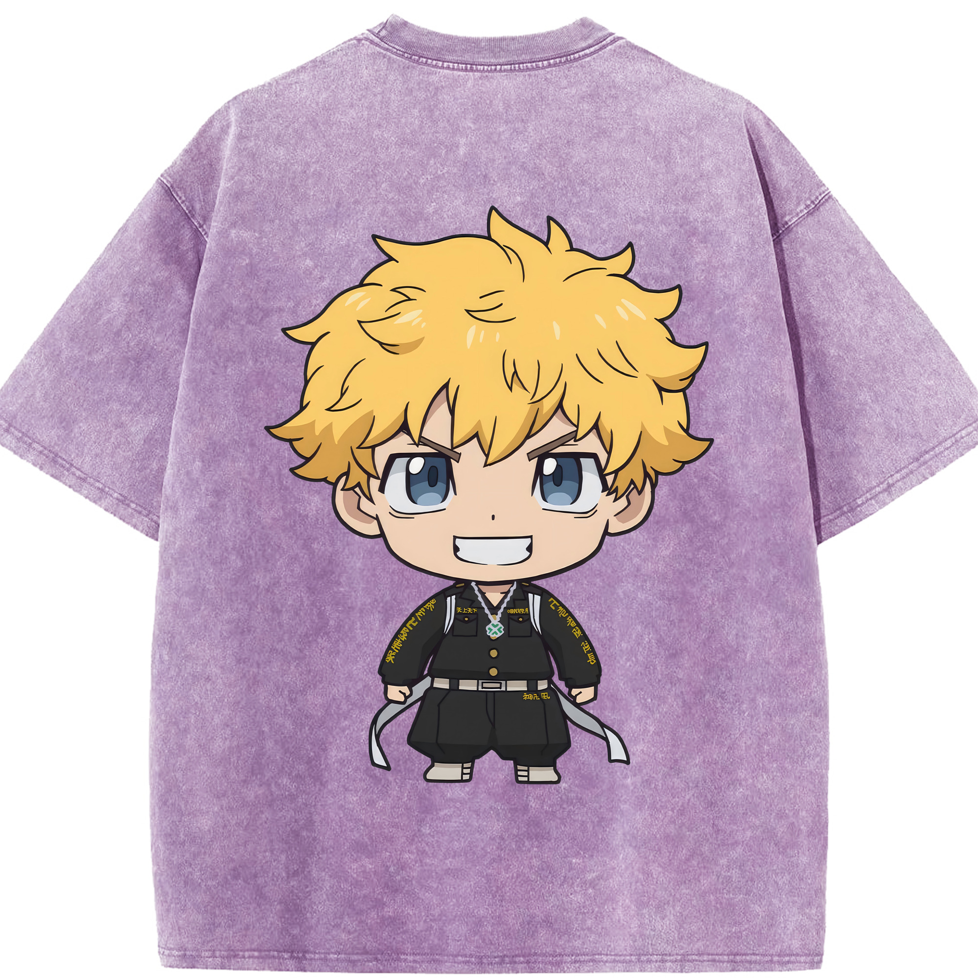 （画像用） 東京リベンジャーズ Tokyo Revengers 綿100% ヴィンテージ風 半袖Tシャツ（背面プリント）