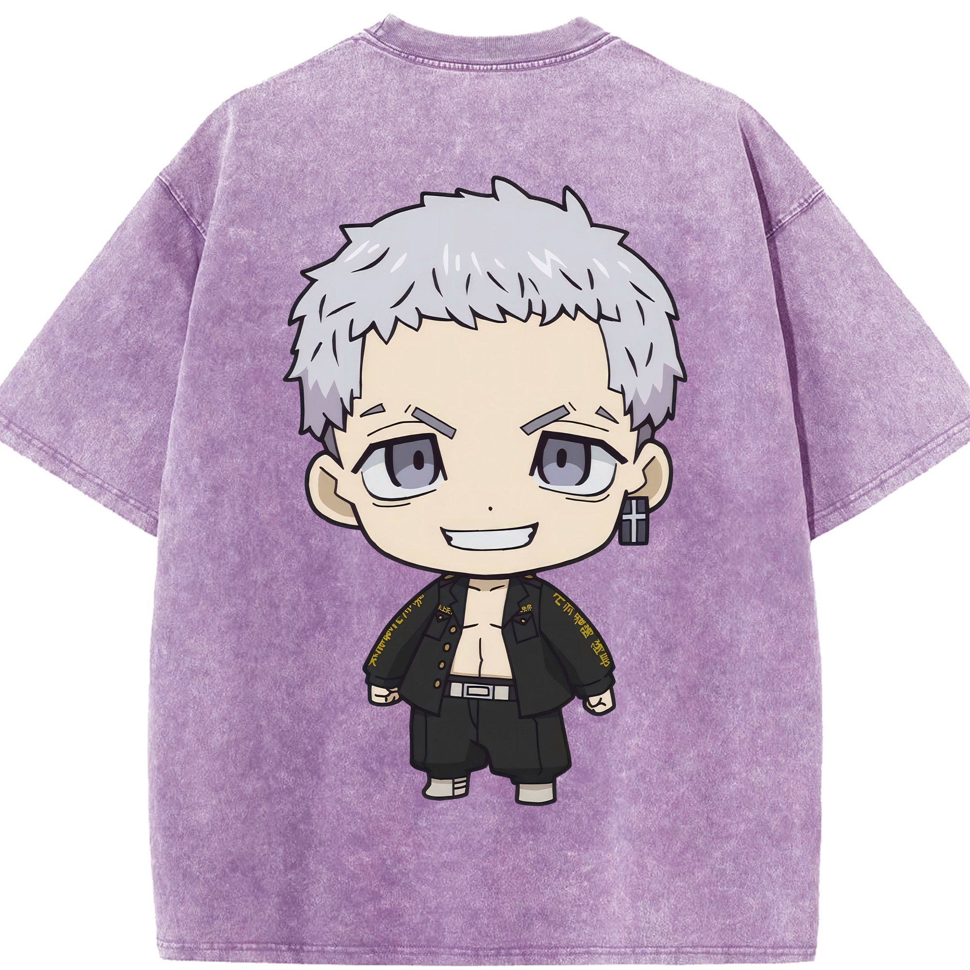 （画像用） 東京リベンジャーズ Tokyo Revengers 綿100% ヴィンテージ風 半袖Tシャツ（背面プリント）
