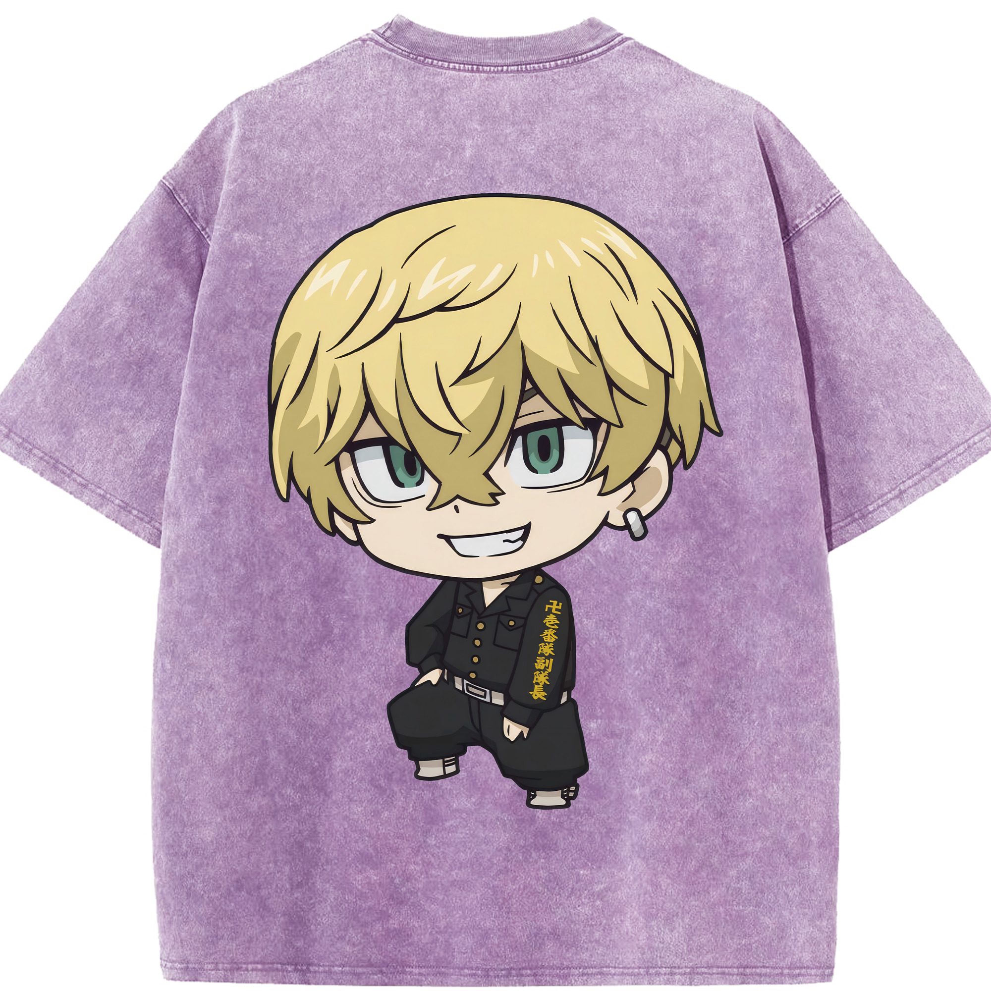 （画像用） 東京リベンジャーズ Tokyo Revengers 綿100% ヴィンテージ風 半袖Tシャツ（背面プリント）