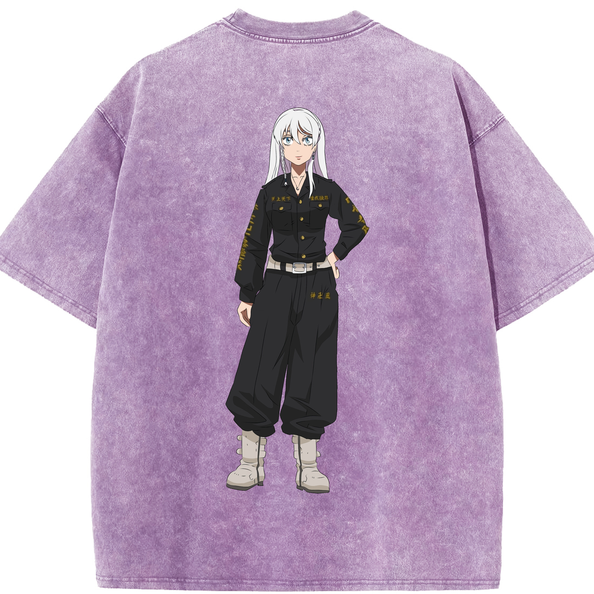 （画像用） 東京リベンジャーズ Tokyo Revengers 綿100% ヴィンテージ風 半袖Tシャツ（背面プリント）