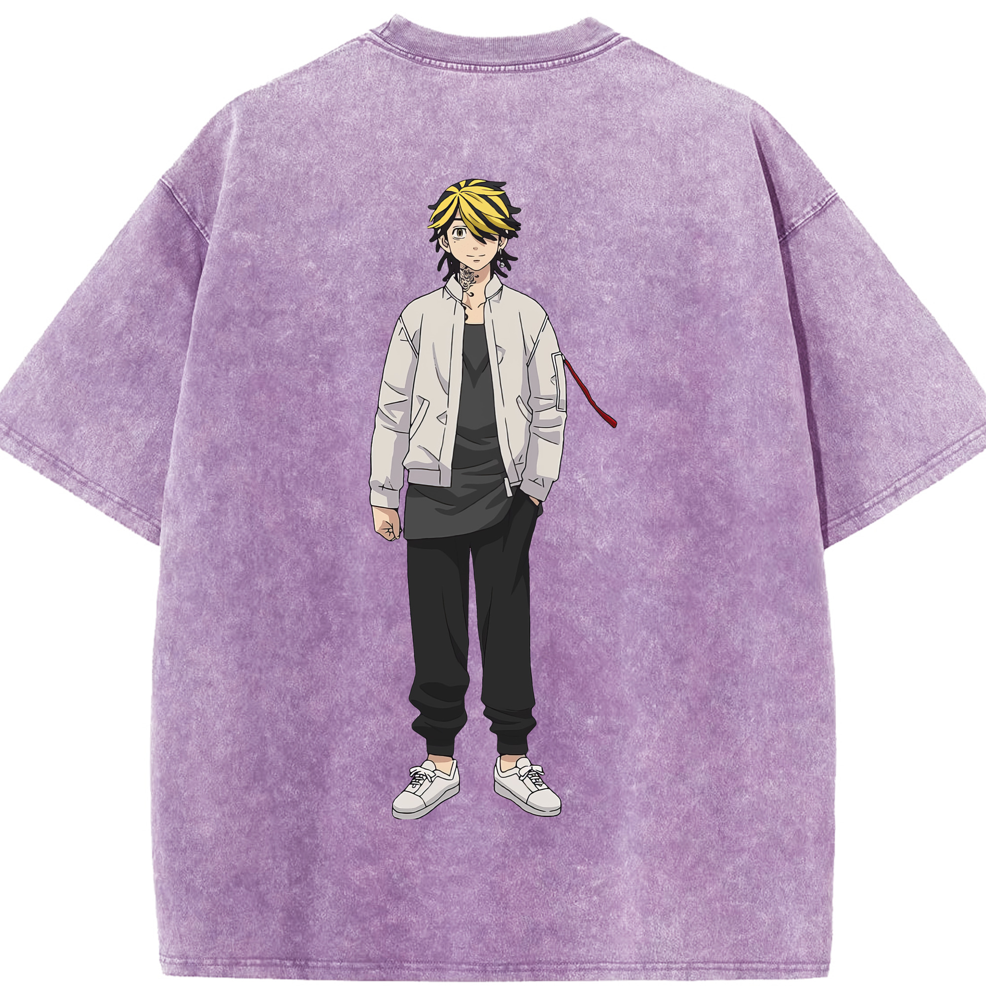 （画像用） 東京リベンジャーズ Tokyo Revengers 綿100% ヴィンテージ風 半袖Tシャツ（背面プリント）