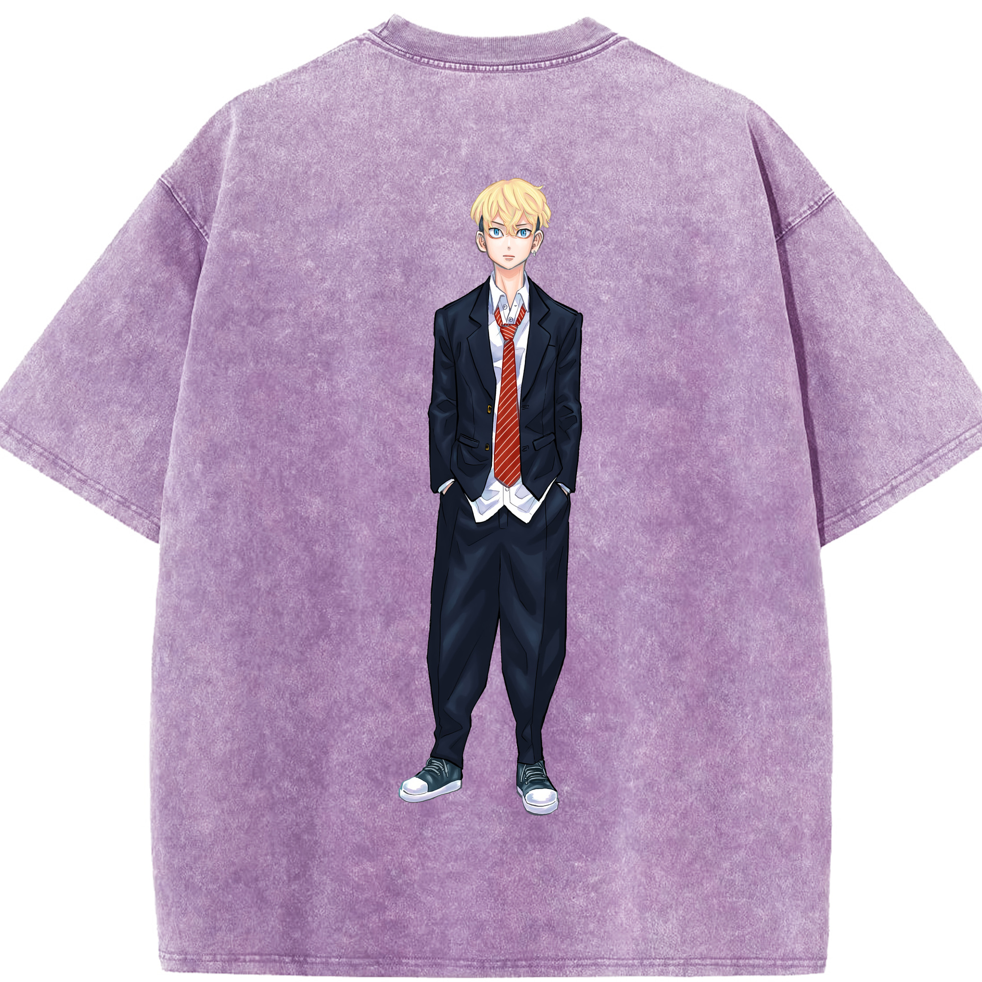 （画像用） 東京リベンジャーズ Tokyo Revengers 綿100% ヴィンテージ風 半袖Tシャツ（背面プリント）