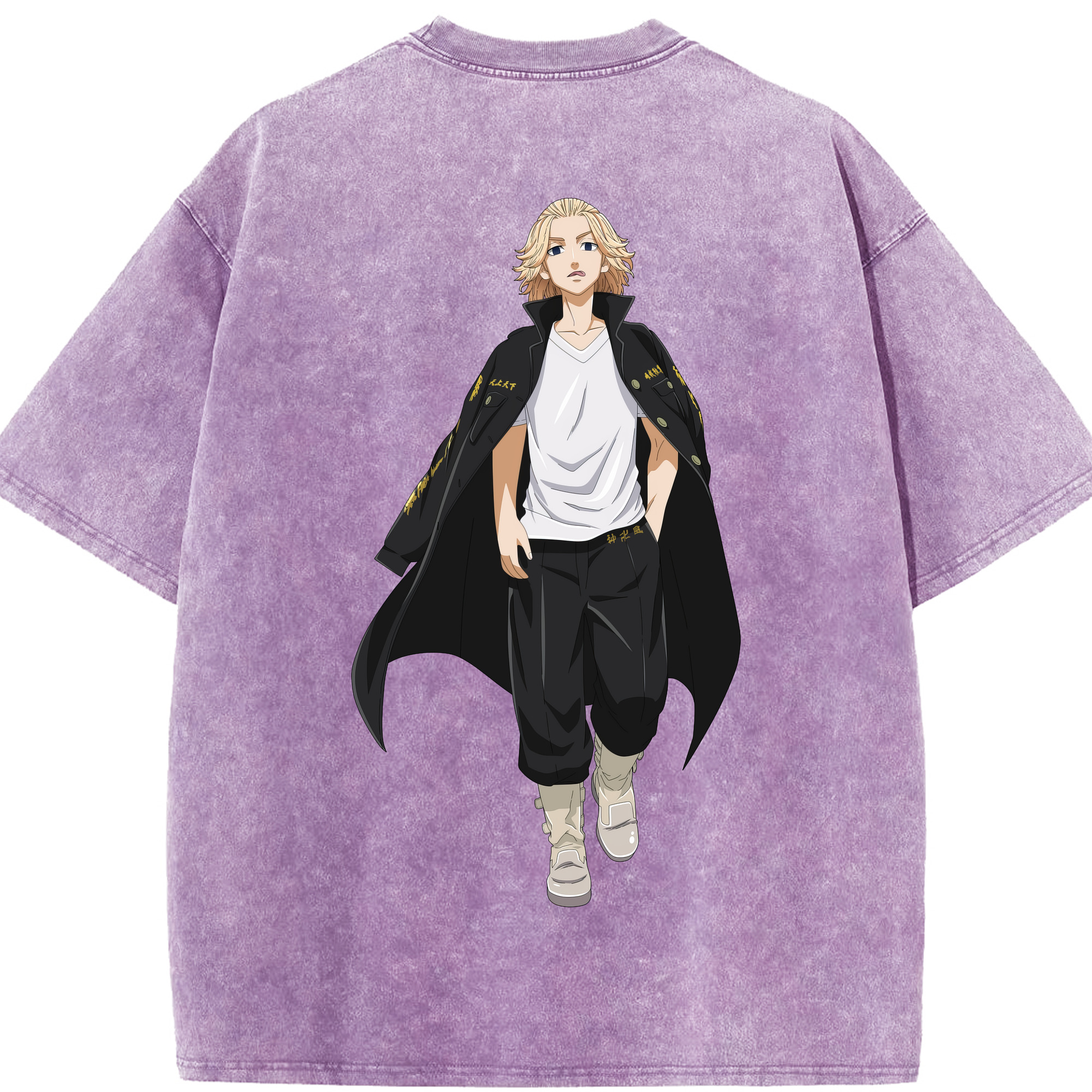 （画像用） 東京リベンジャーズ Tokyo Revengers 綿100% ヴィンテージ風 半袖Tシャツ（背面プリント）
