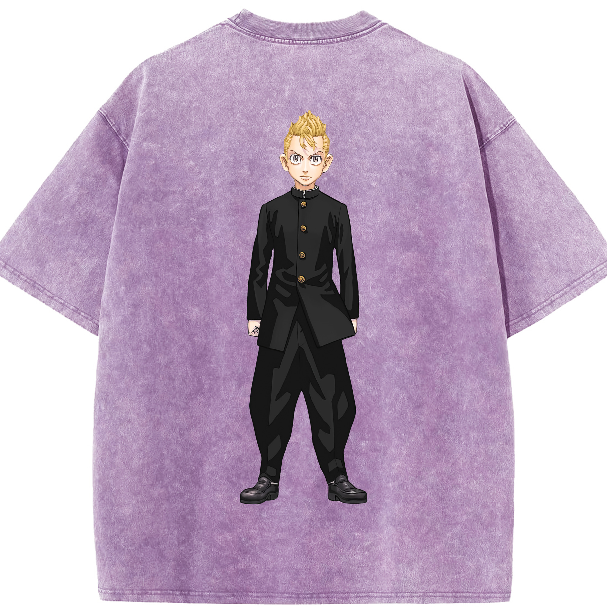 （画像用） 東京リベンジャーズ Tokyo Revengers 綿100% ヴィンテージ風 半袖Tシャツ（背面プリント）