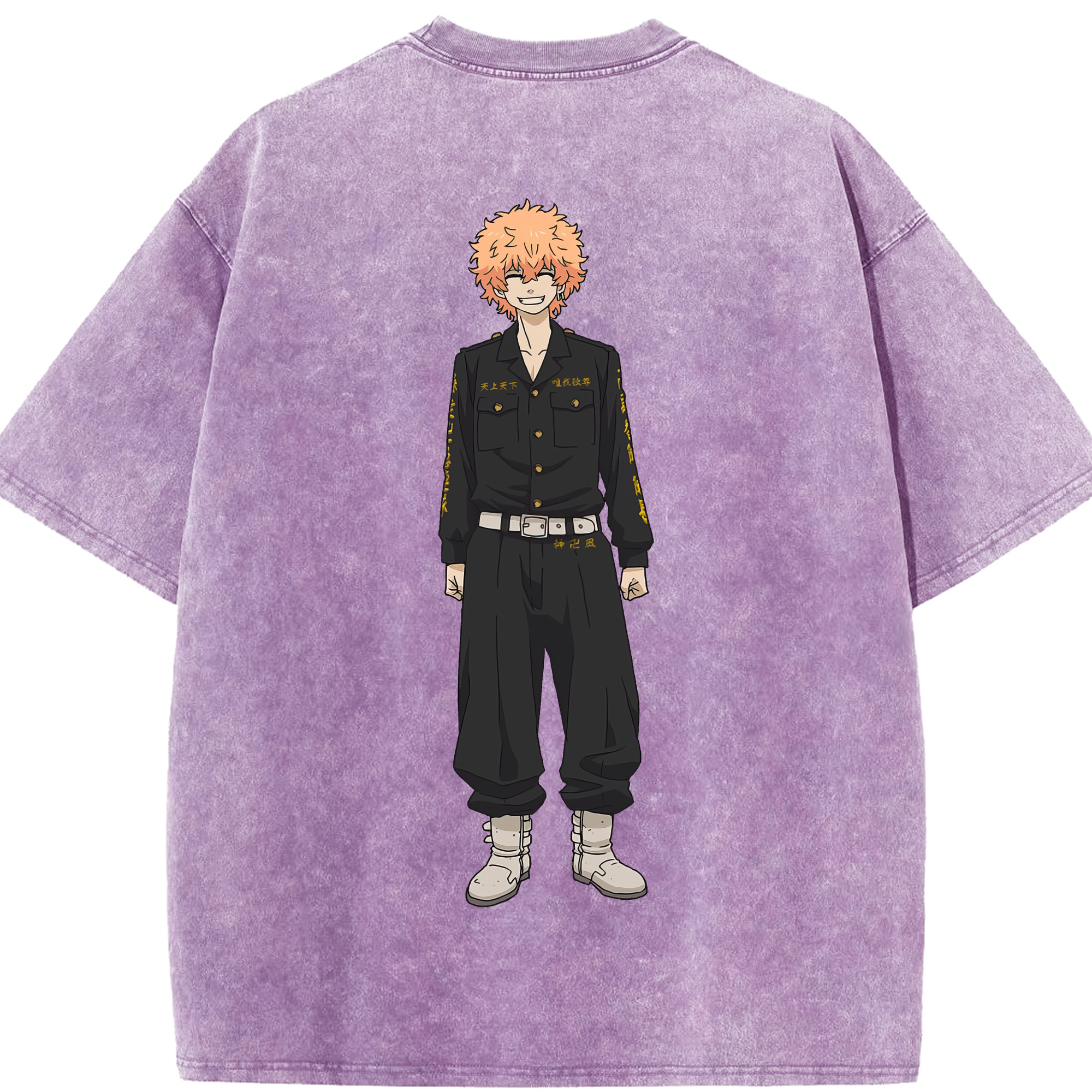 （画像用） 東京リベンジャーズ Tokyo Revengers 綿100% ヴィンテージ風 半袖Tシャツ（背面プリント）