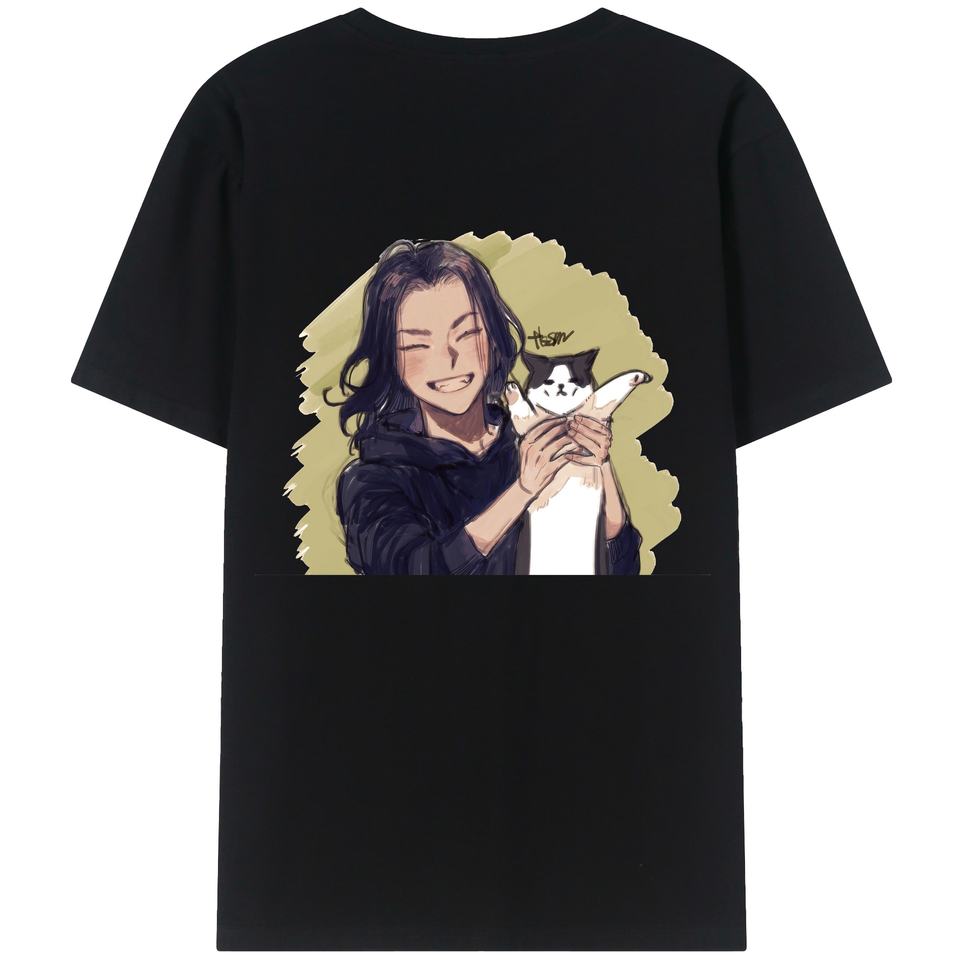 （画像用） 東京リベンジャーズ Tokyo Revengers 綿100％ メンズ半袖Tシャツ（バックプリント） 通気性