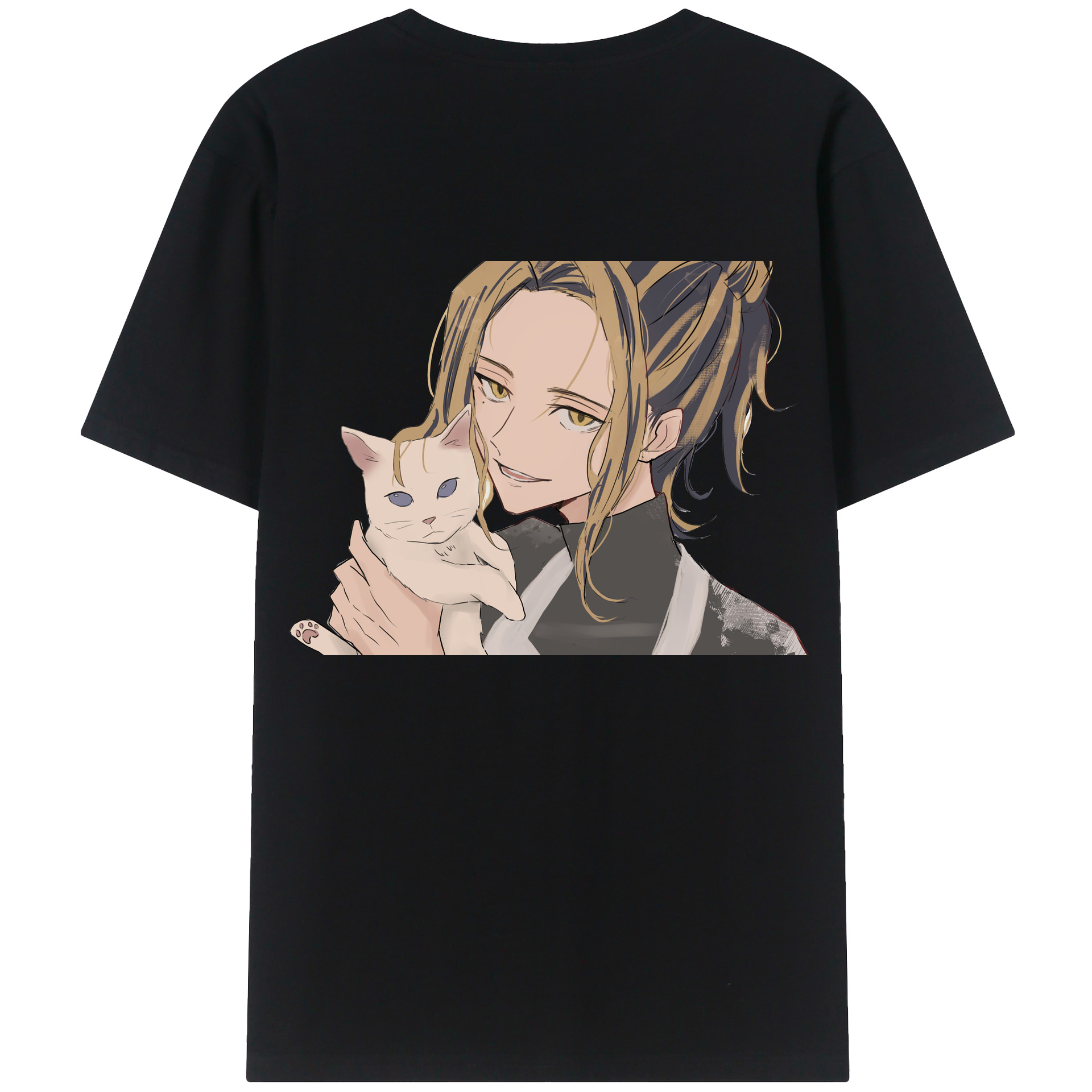 （画像用） 東京リベンジャーズ Tokyo Revengers 綿100％ メンズ半袖Tシャツ（バックプリント） 通気性