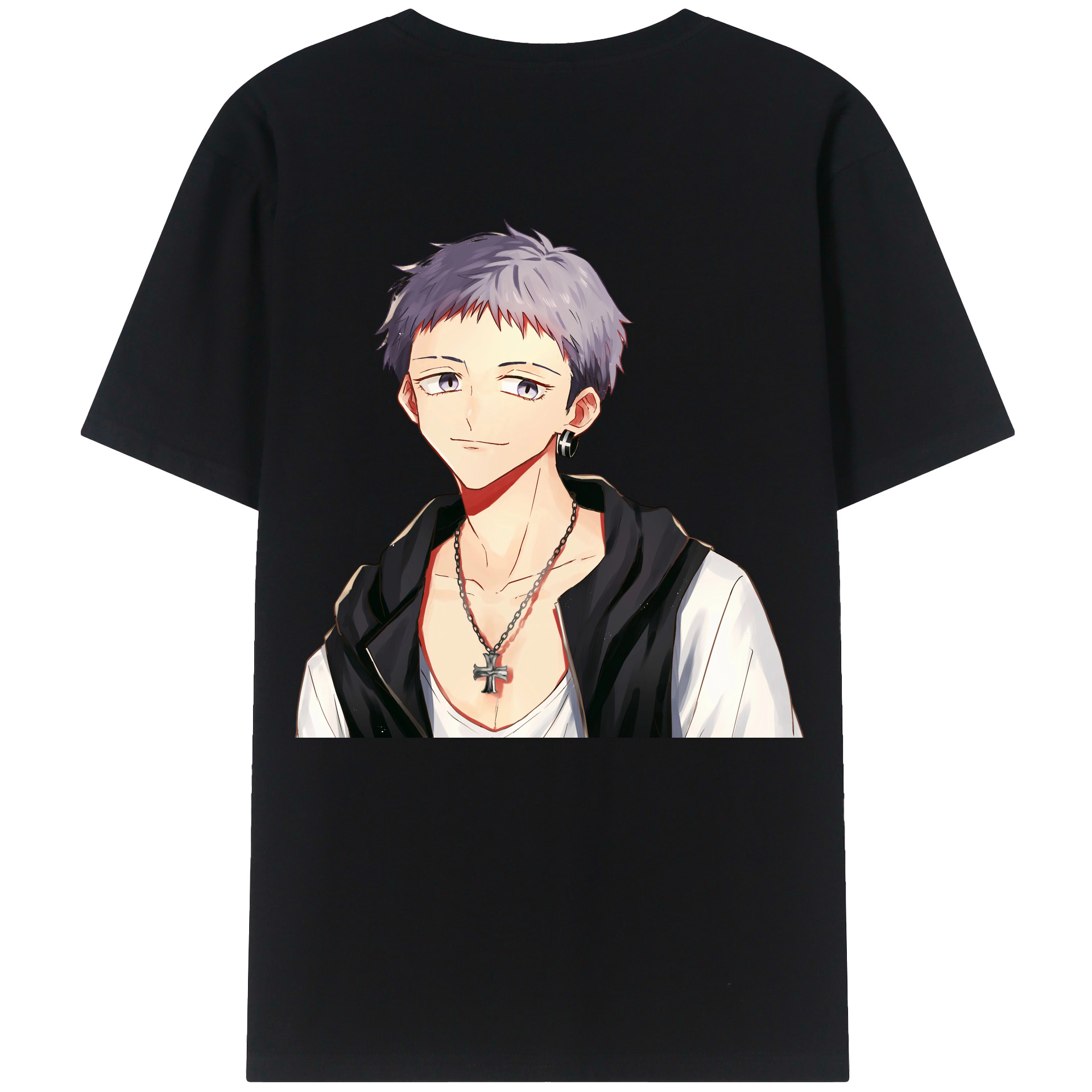 （画像用） 東京リベンジャーズ Tokyo Revengers 綿100％ メンズ半袖Tシャツ（バックプリント） 通気性