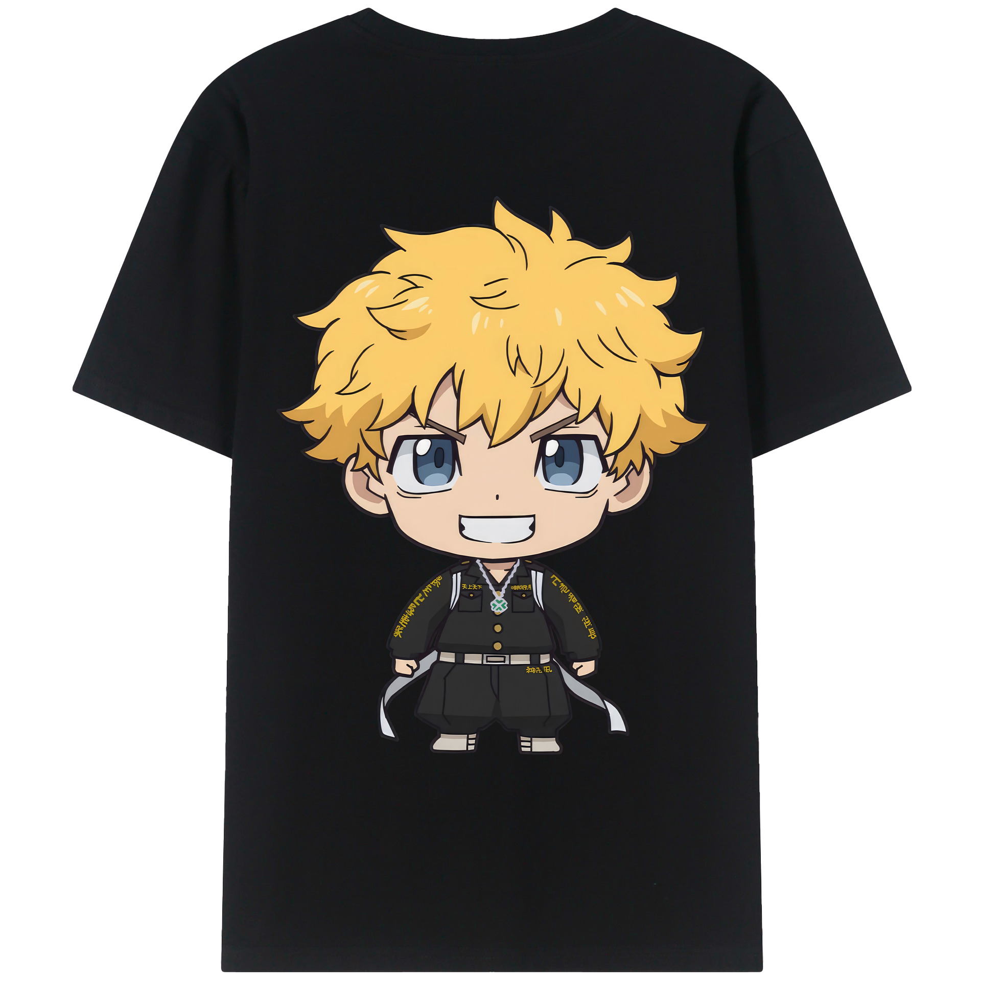（画像用） 東京リベンジャーズ Tokyo Revengers 綿100％ メンズ半袖Tシャツ（バックプリント） 通気性