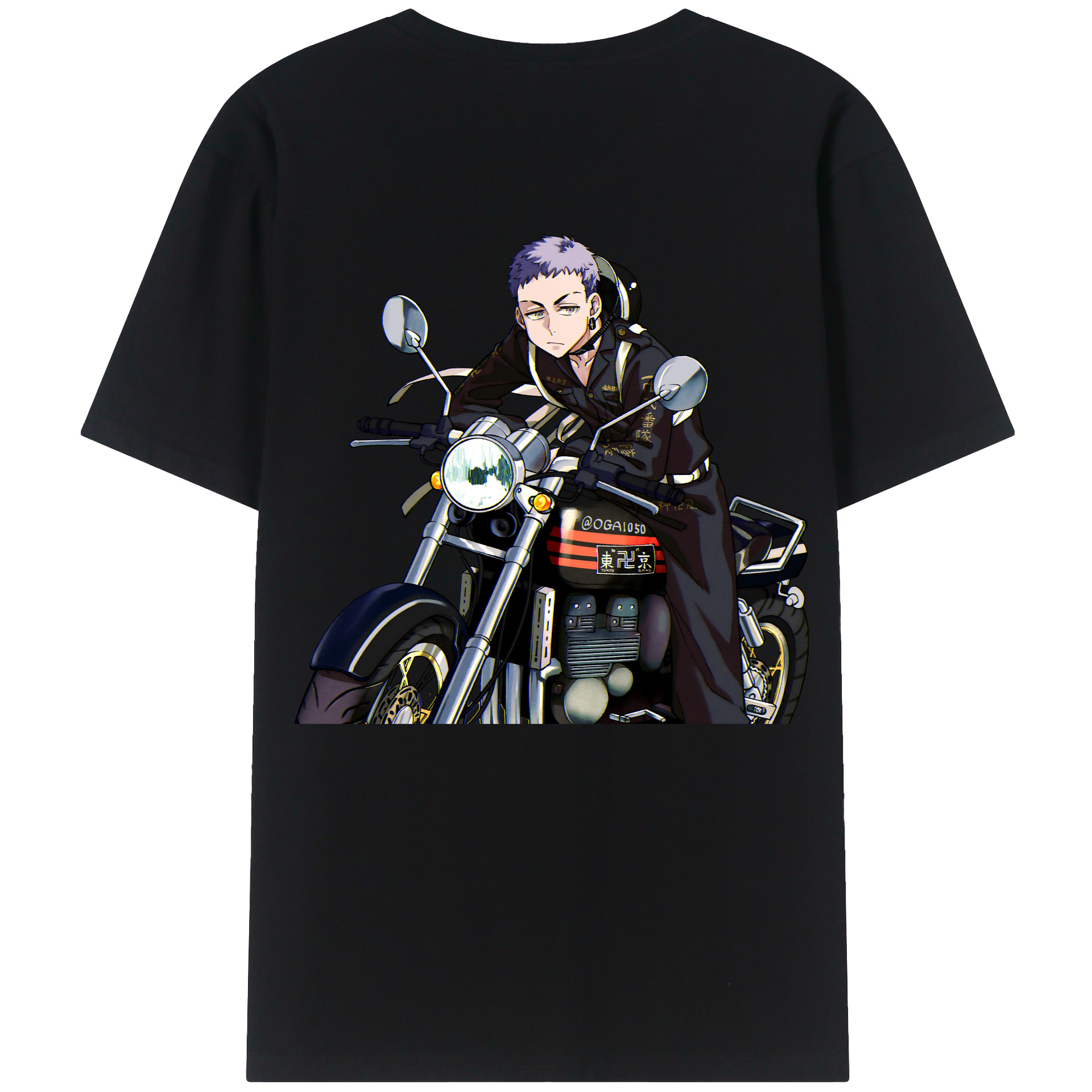 （画像用） 東京リベンジャーズ Tokyo Revengers 綿100％ メンズ半袖Tシャツ（バックプリント） 通気性