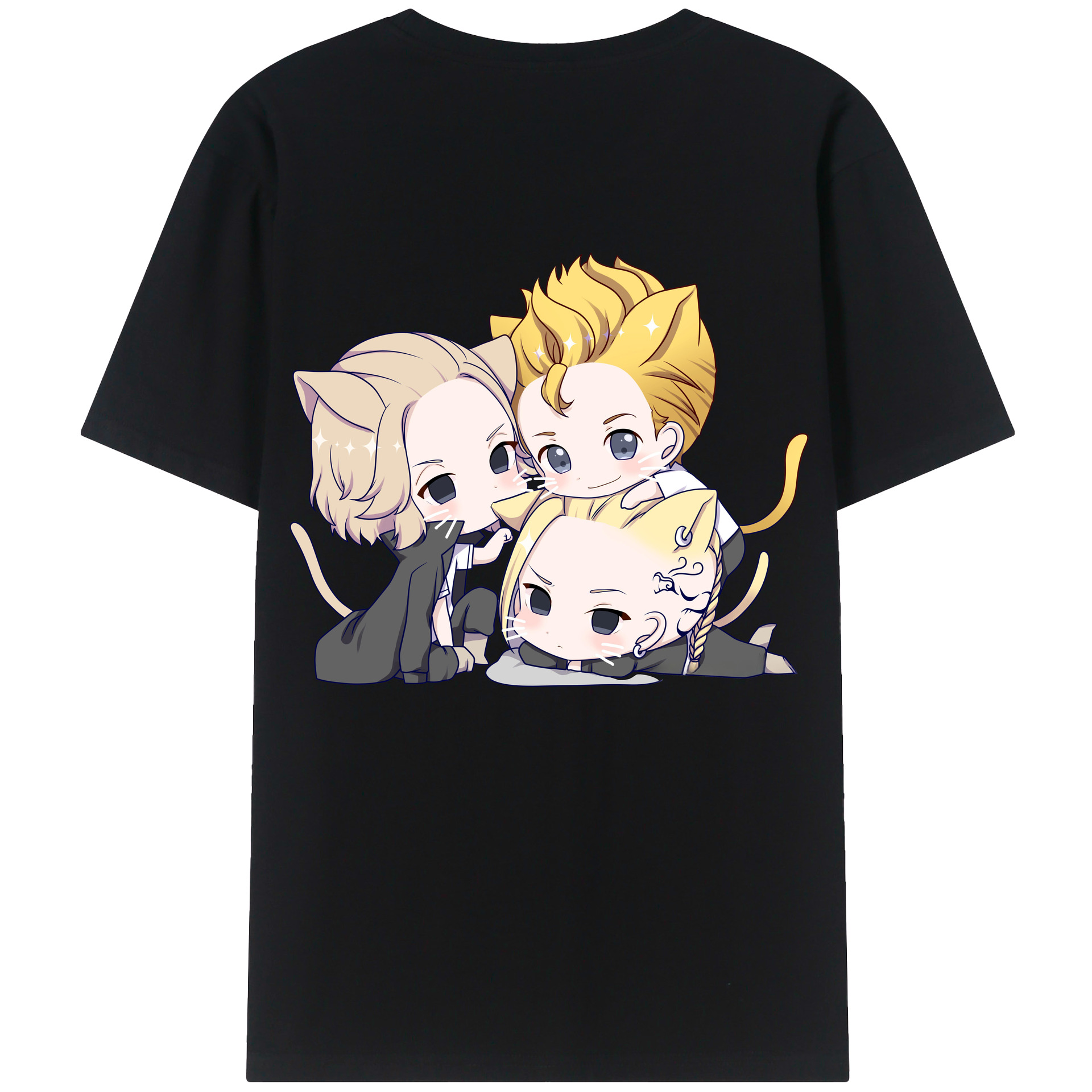 （画像用） 東京リベンジャーズ Tokyo Revengers 綿100％ メンズ半袖Tシャツ（バックプリント） 通気性