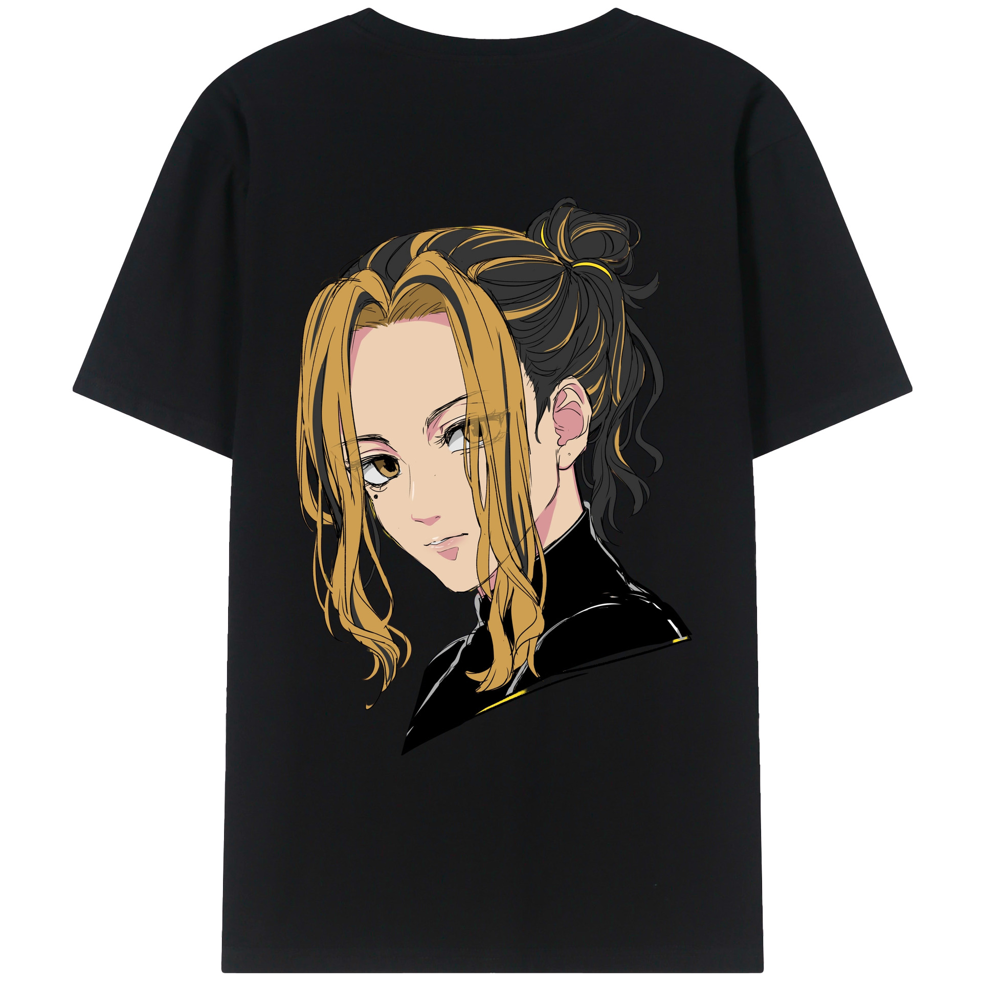 （画像用） 東京リベンジャーズ Tokyo Revengers 綿100％ メンズ半袖Tシャツ（バックプリント） 通気性