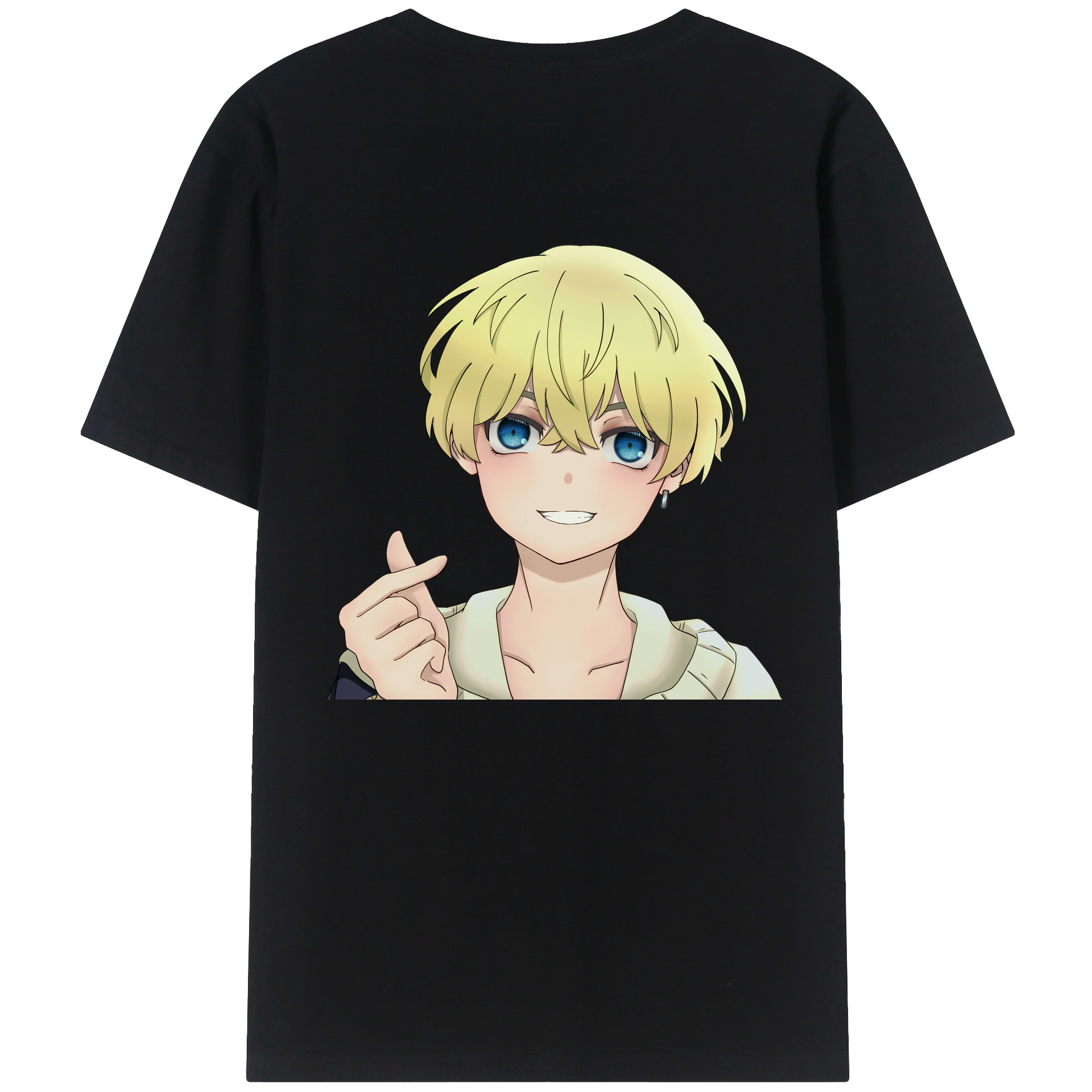 （画像用） 東京リベンジャーズ Tokyo Revengers 綿100％ メンズ半袖Tシャツ（バックプリント） 通気性