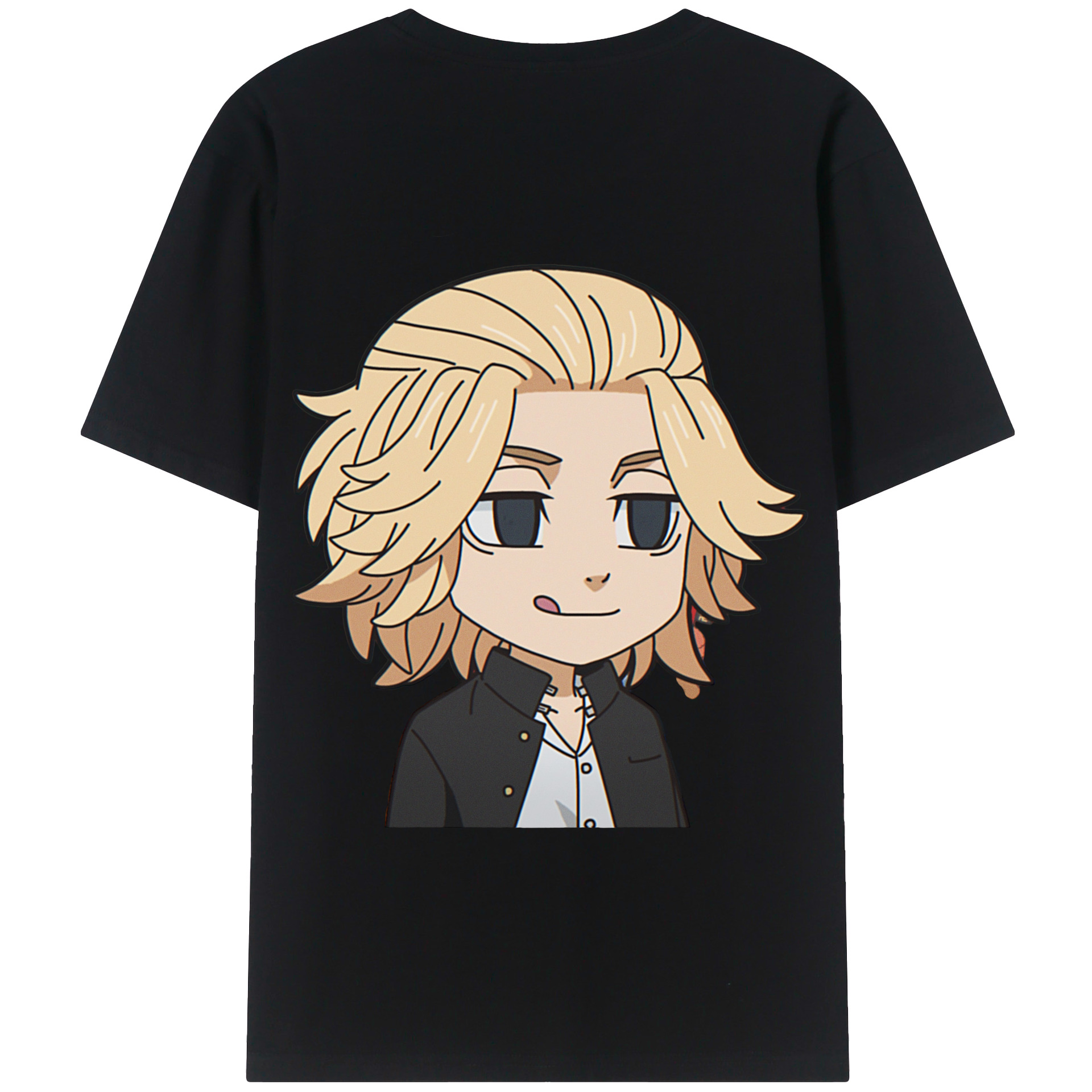 （画像用） 東京リベンジャーズ Tokyo Revengers 綿100％ メンズ半袖Tシャツ（バックプリント） 通気性