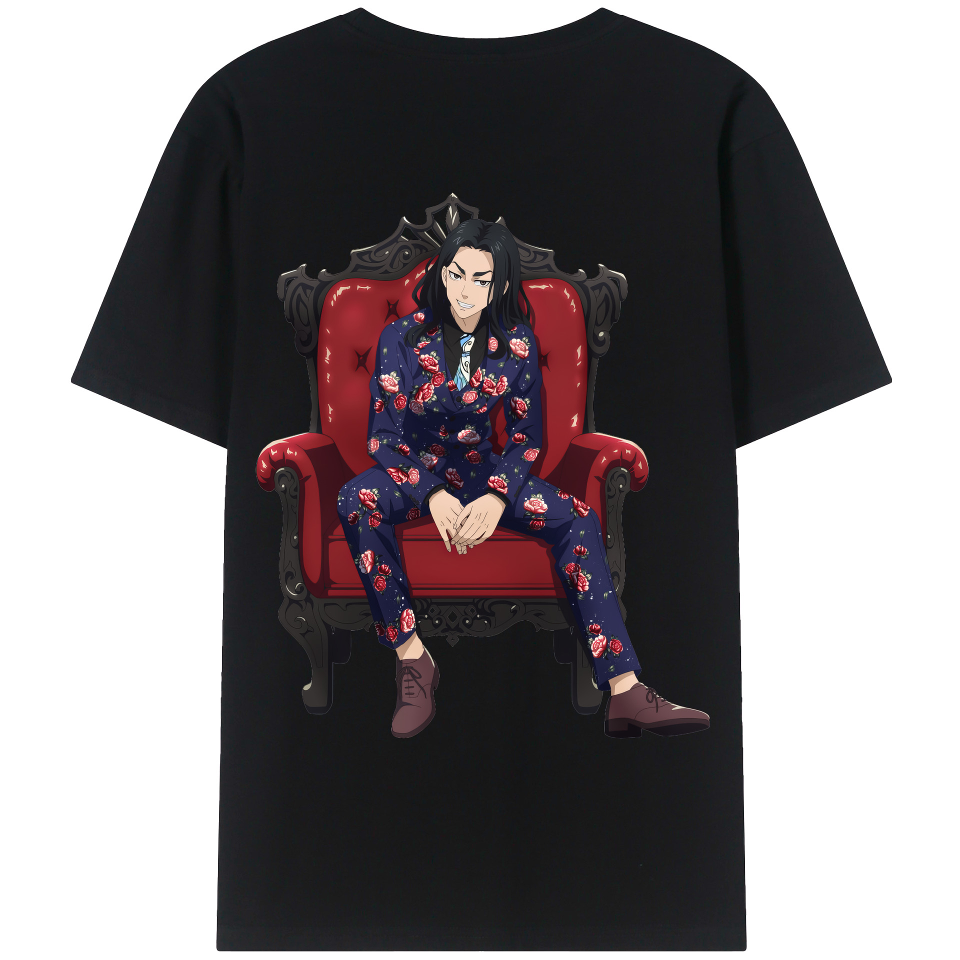 （画像用） 東京リベンジャーズ Tokyo Revengers 綿100％ メンズ半袖Tシャツ（バックプリント） 通気性