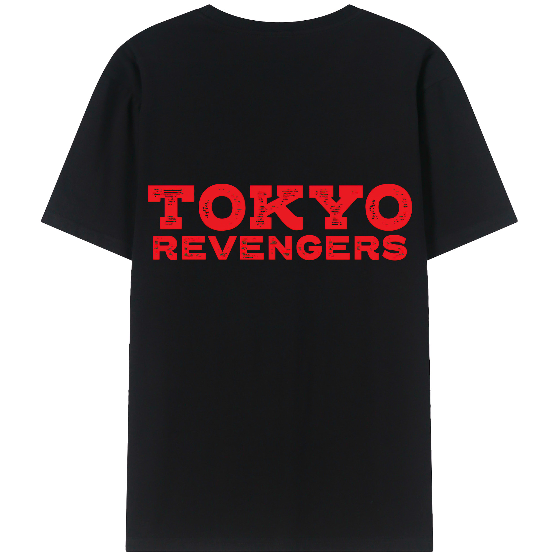 （画像用） 東京リベンジャーズ Tokyo Revengers 綿100％ メンズ半袖Tシャツ（バックプリント） 通気性