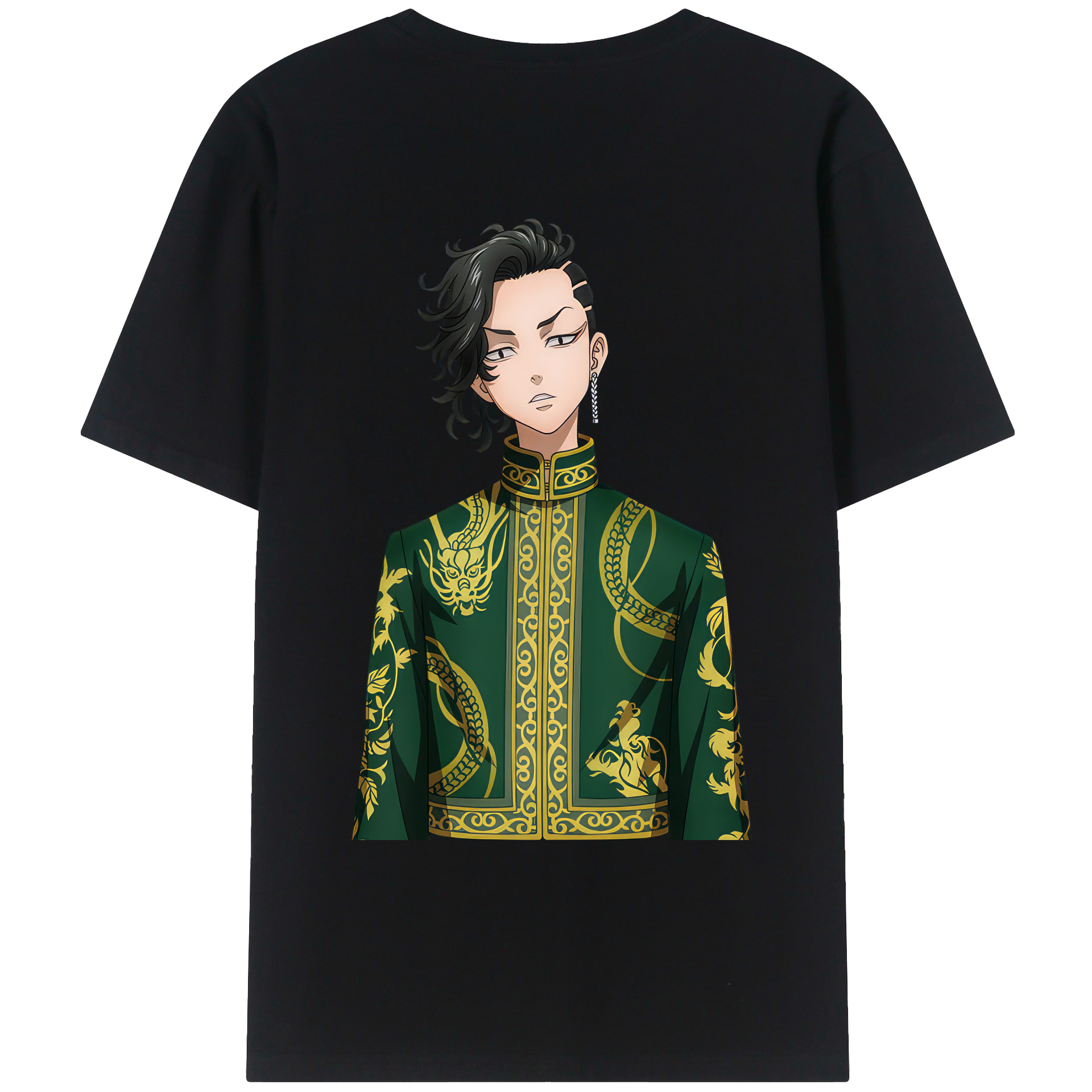 （画像用） 東京リベンジャーズ Tokyo Revengers 綿100％ メンズ半袖Tシャツ（バックプリント） 通気性