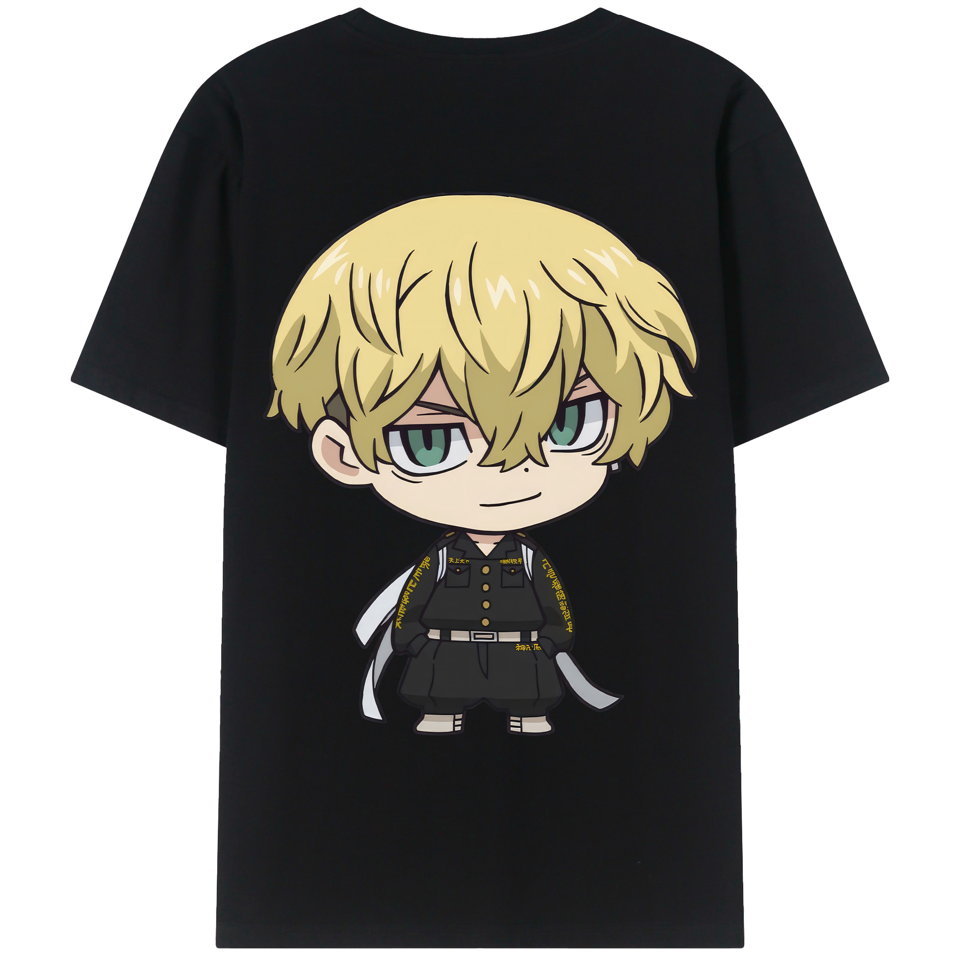 （画像用） 東京リベンジャーズ Tokyo Revengers 綿100％ メンズ半袖Tシャツ（バックプリント） 通気性