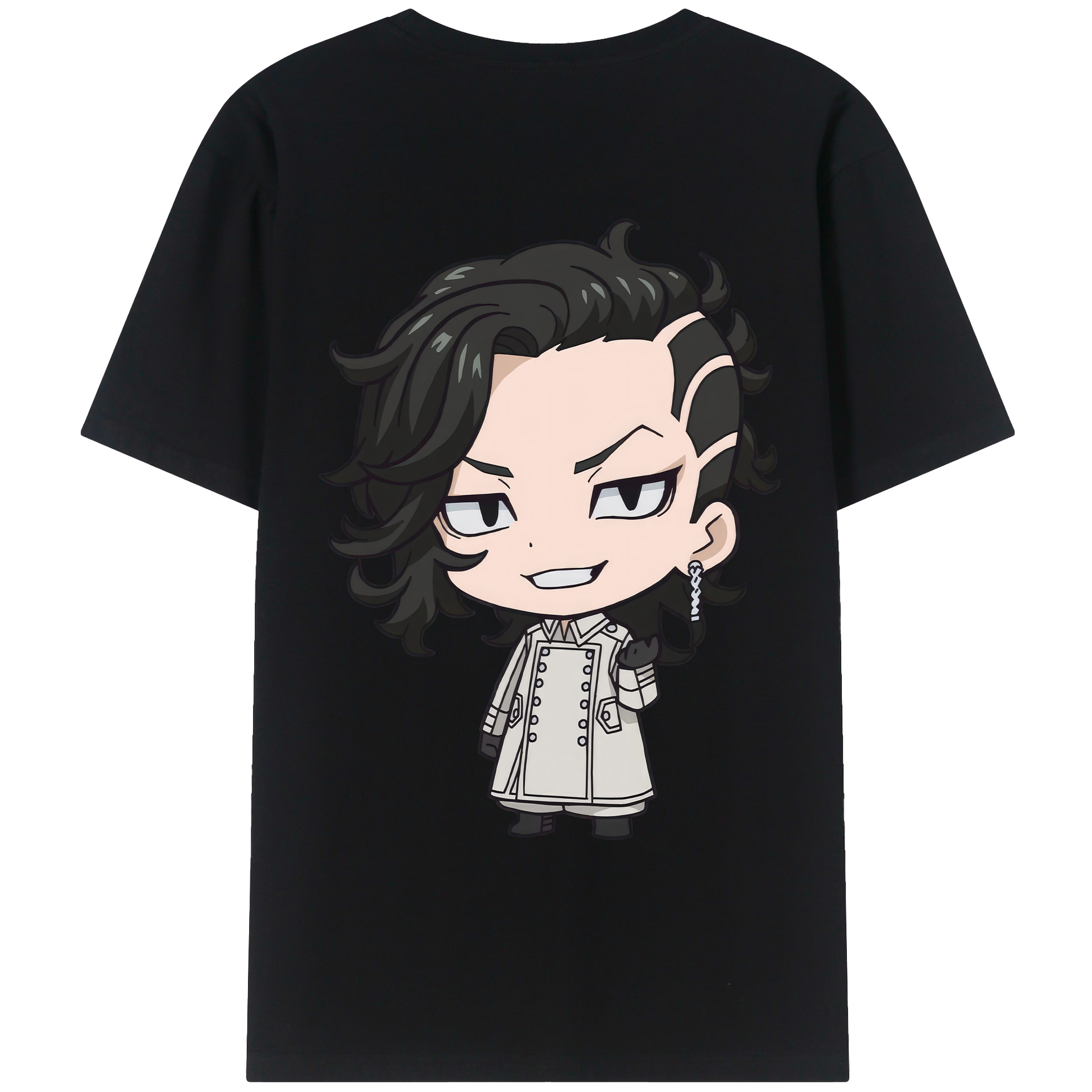 （画像用） 東京リベンジャーズ Tokyo Revengers 綿100％ メンズ半袖Tシャツ（バックプリント） 通気性