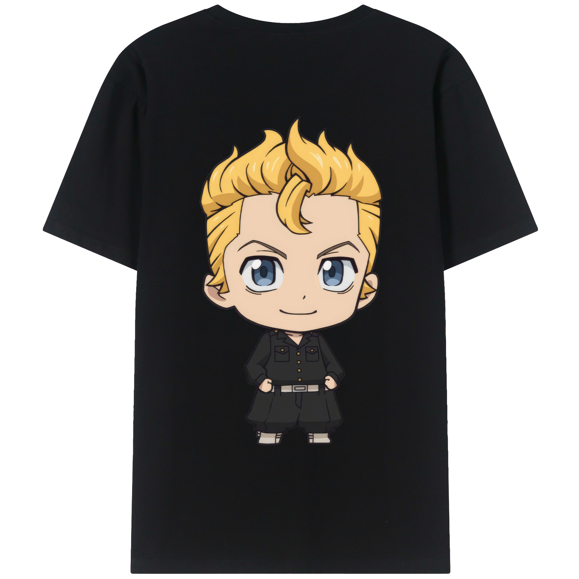 （画像用） 東京リベンジャーズ Tokyo Revengers 綿100％ メンズ半袖Tシャツ（バックプリント） 通気性