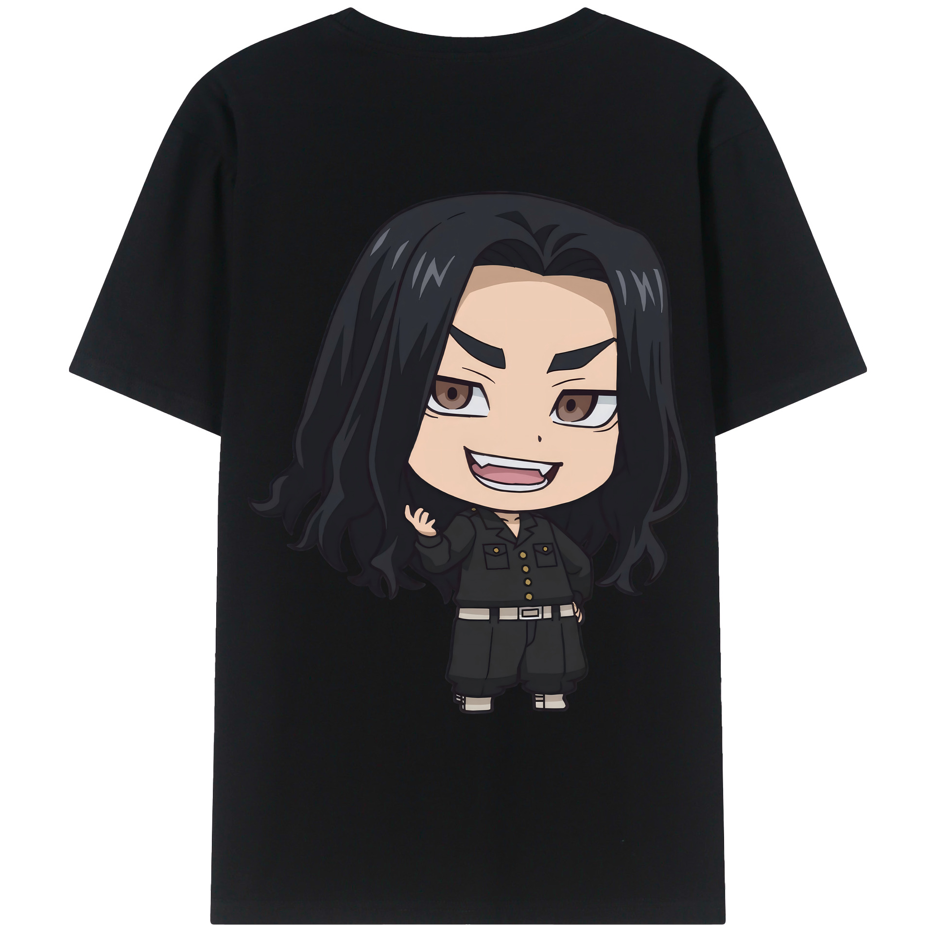 （画像用） 東京リベンジャーズ Tokyo Revengers 綿100％ メンズ半袖Tシャツ（バックプリント） 通気性