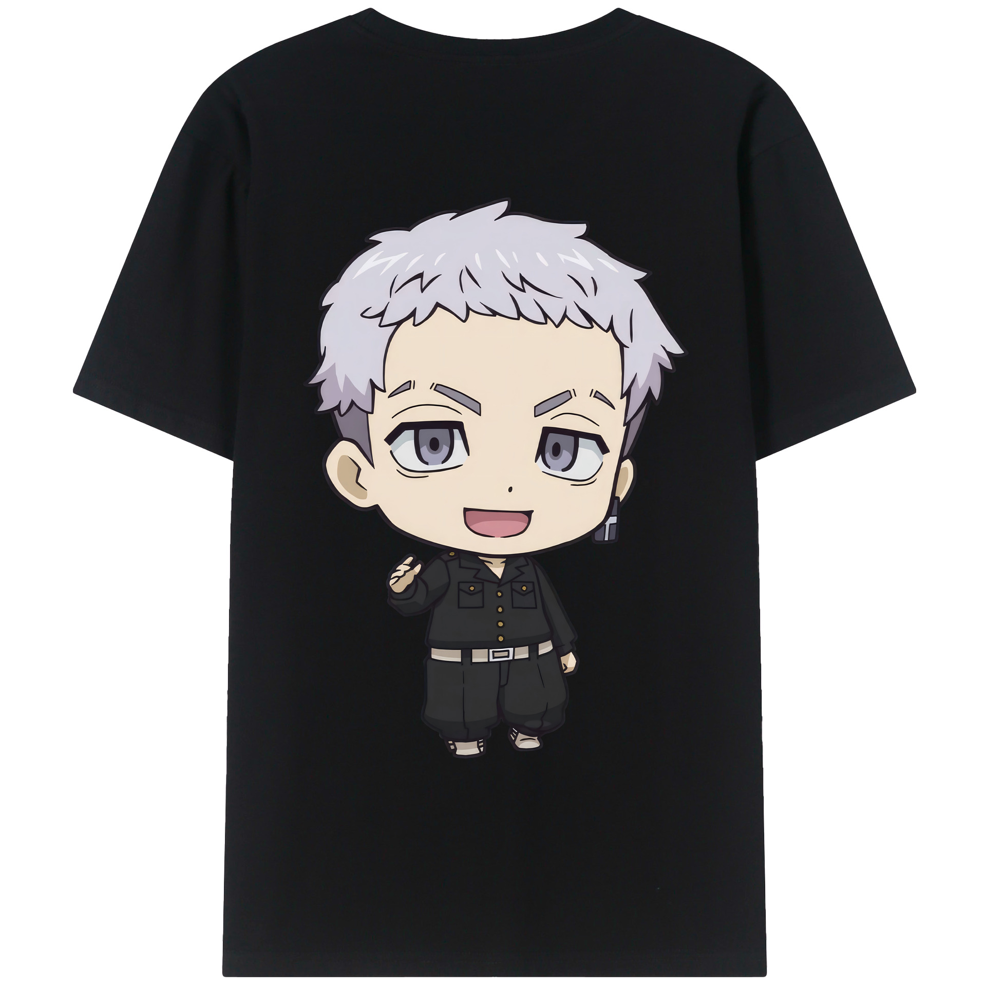 （画像用） 東京リベンジャーズ Tokyo Revengers 綿100％ メンズ半袖Tシャツ（バックプリント） 通気性