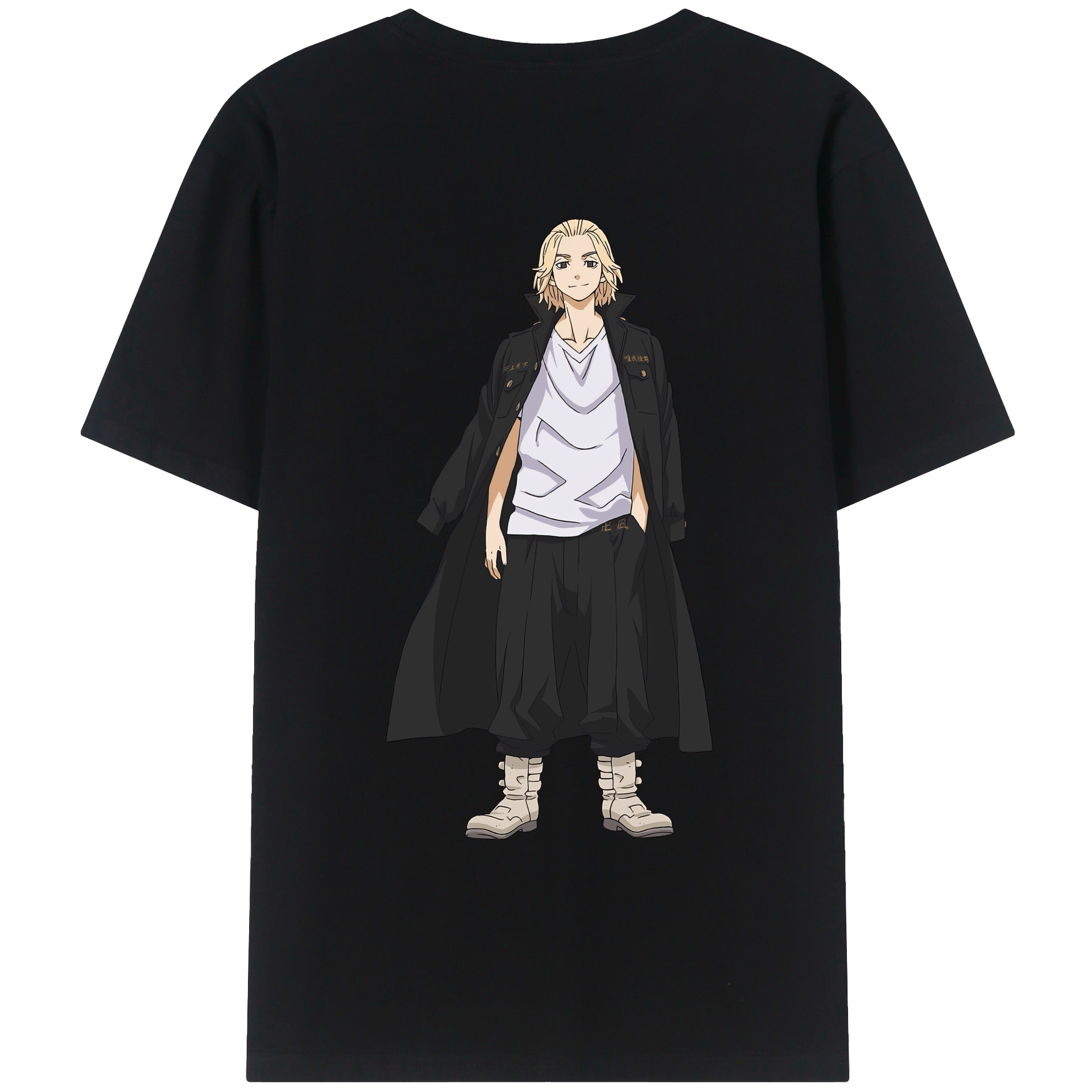 （画像用） 東京リベンジャーズ Tokyo Revengers 綿100％ メンズ半袖Tシャツ（バックプリント） 通気性