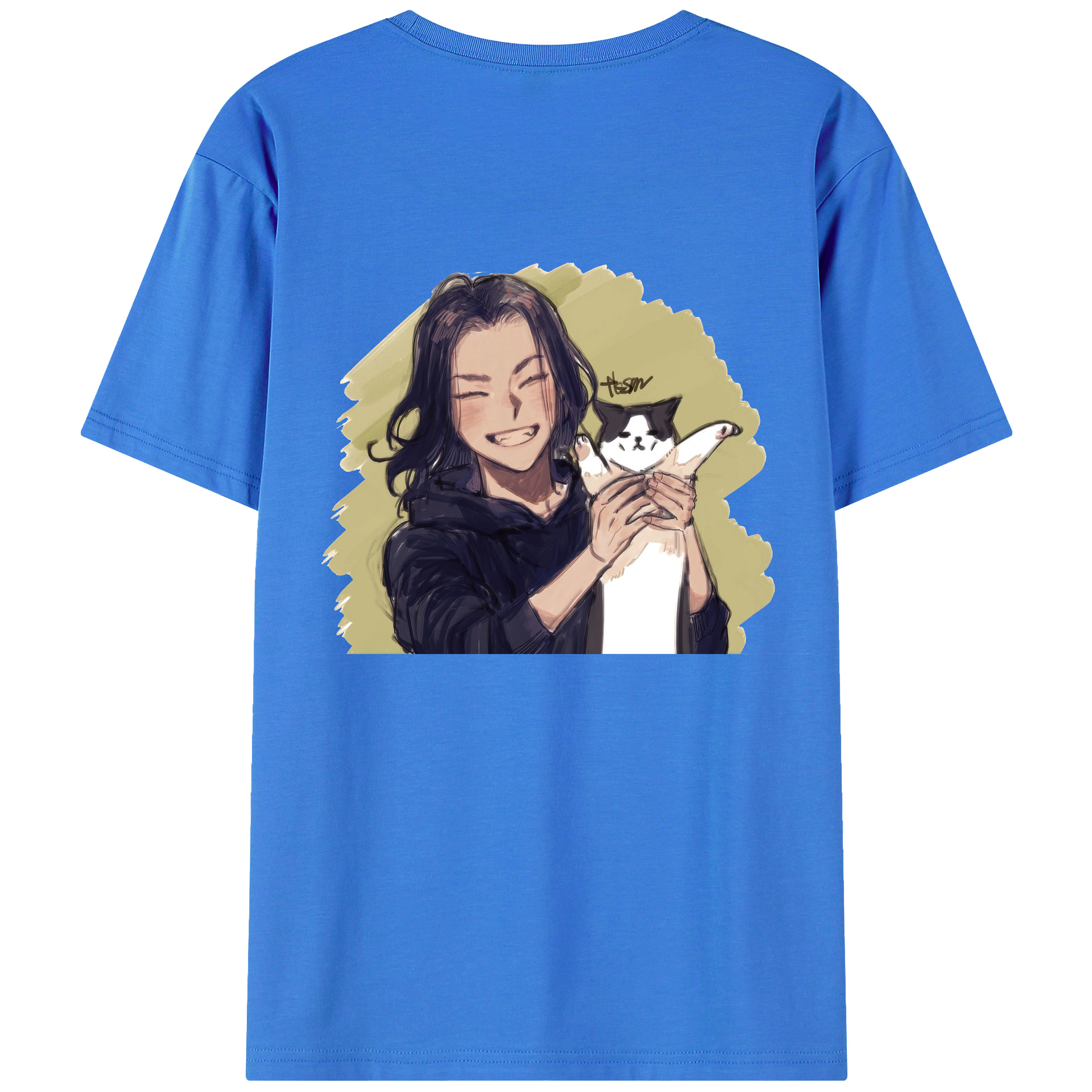 （画像用） 東京リベンジャーズ Tokyo Revengers 綿100％ メンズ半袖Tシャツ（バックプリント） 通気性