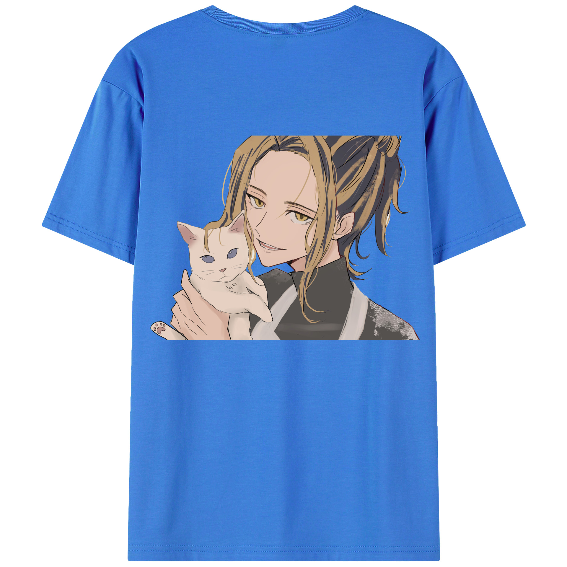（画像用） 東京リベンジャーズ Tokyo Revengers 綿100％ メンズ半袖Tシャツ（バックプリント） 通気性