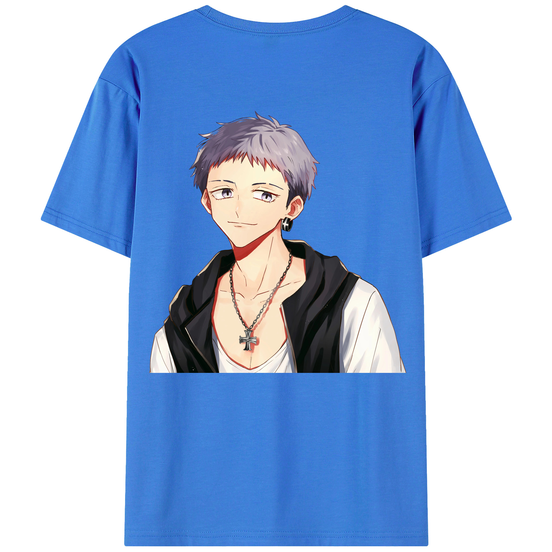 （画像用） 東京リベンジャーズ Tokyo Revengers 綿100％ メンズ半袖Tシャツ（バックプリント） 通気性