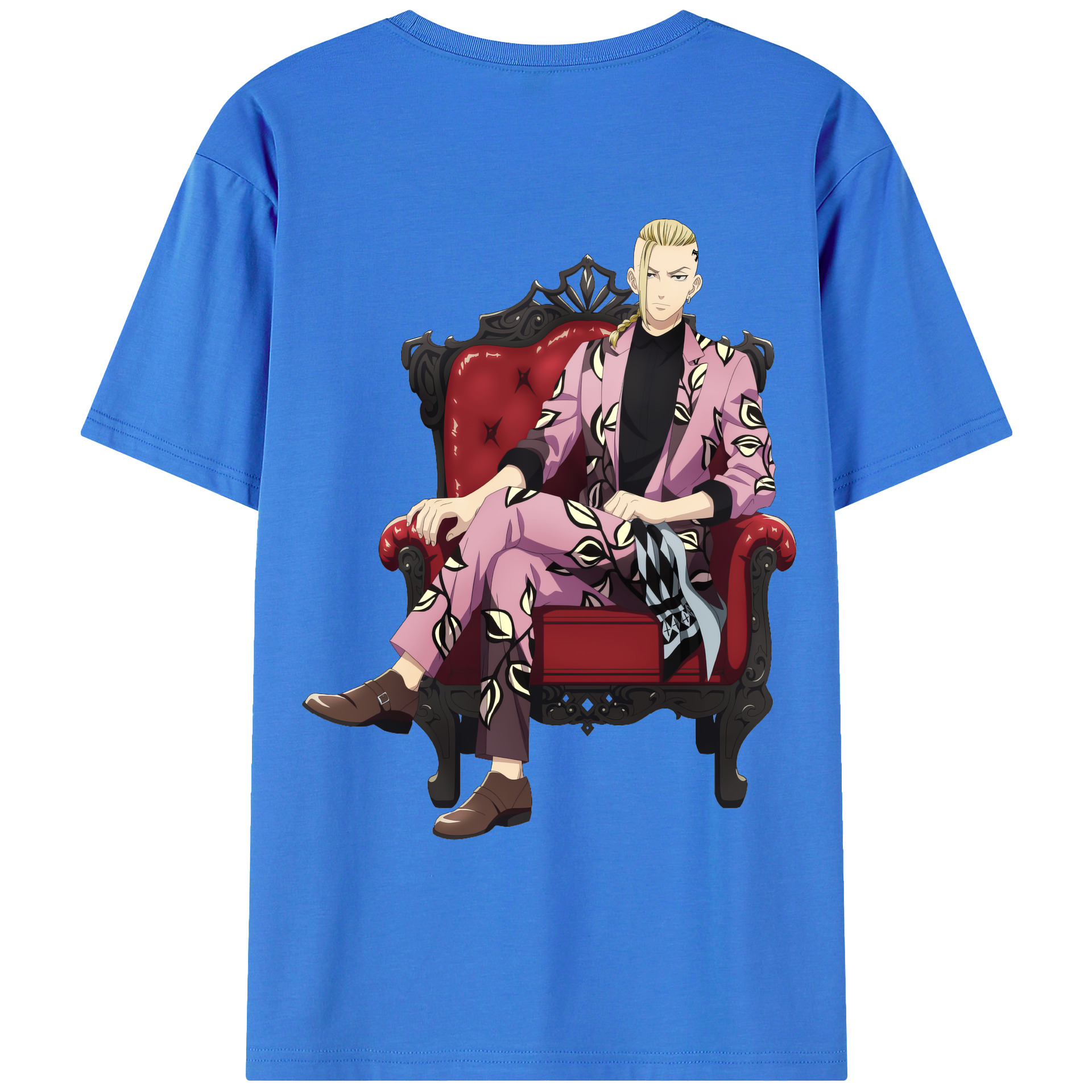 （画像用） 東京リベンジャーズ Tokyo Revengers 綿100％ メンズ半袖Tシャツ（バックプリント） 通気性