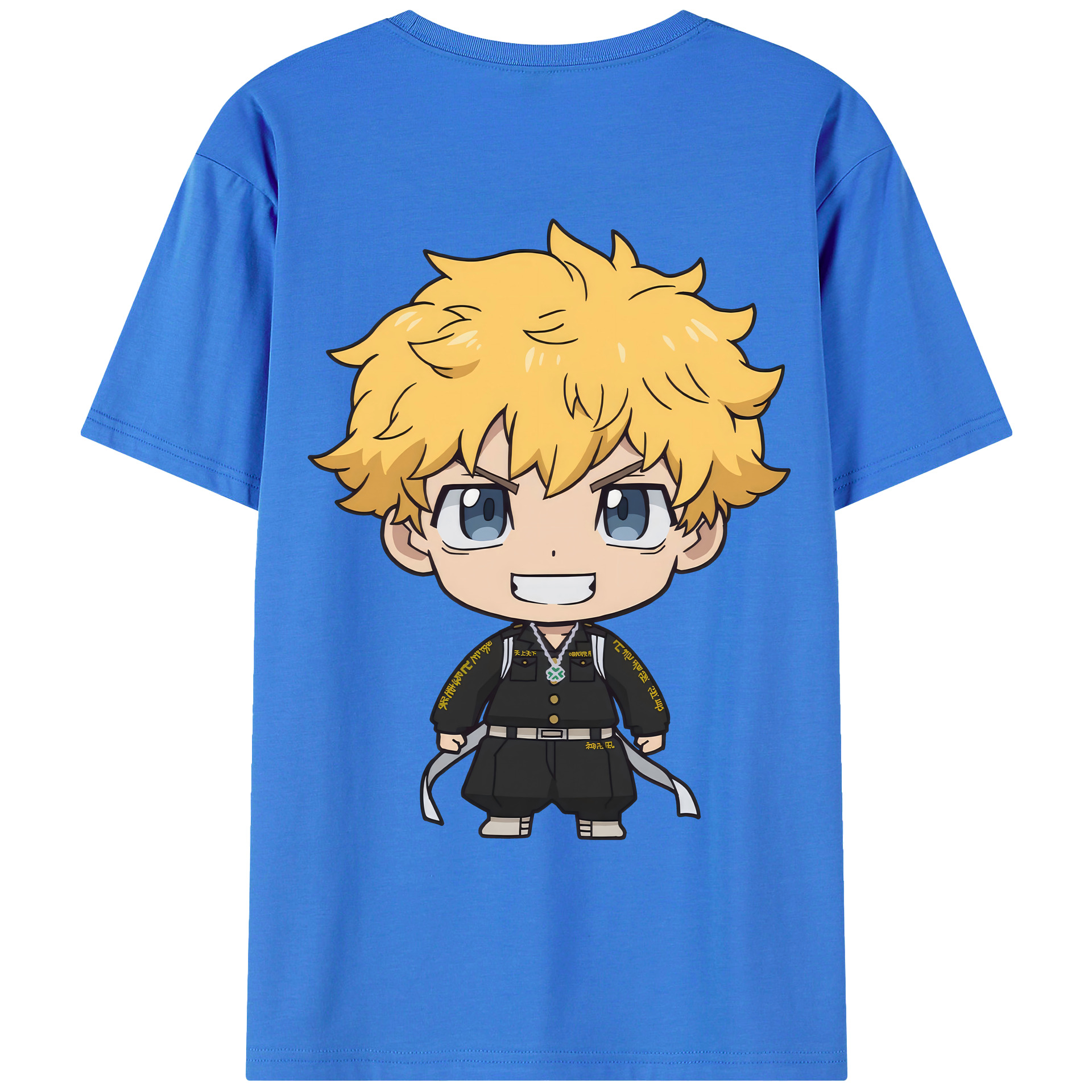 （画像用） 東京リベンジャーズ Tokyo Revengers 綿100％ メンズ半袖Tシャツ（バックプリント） 通気性
