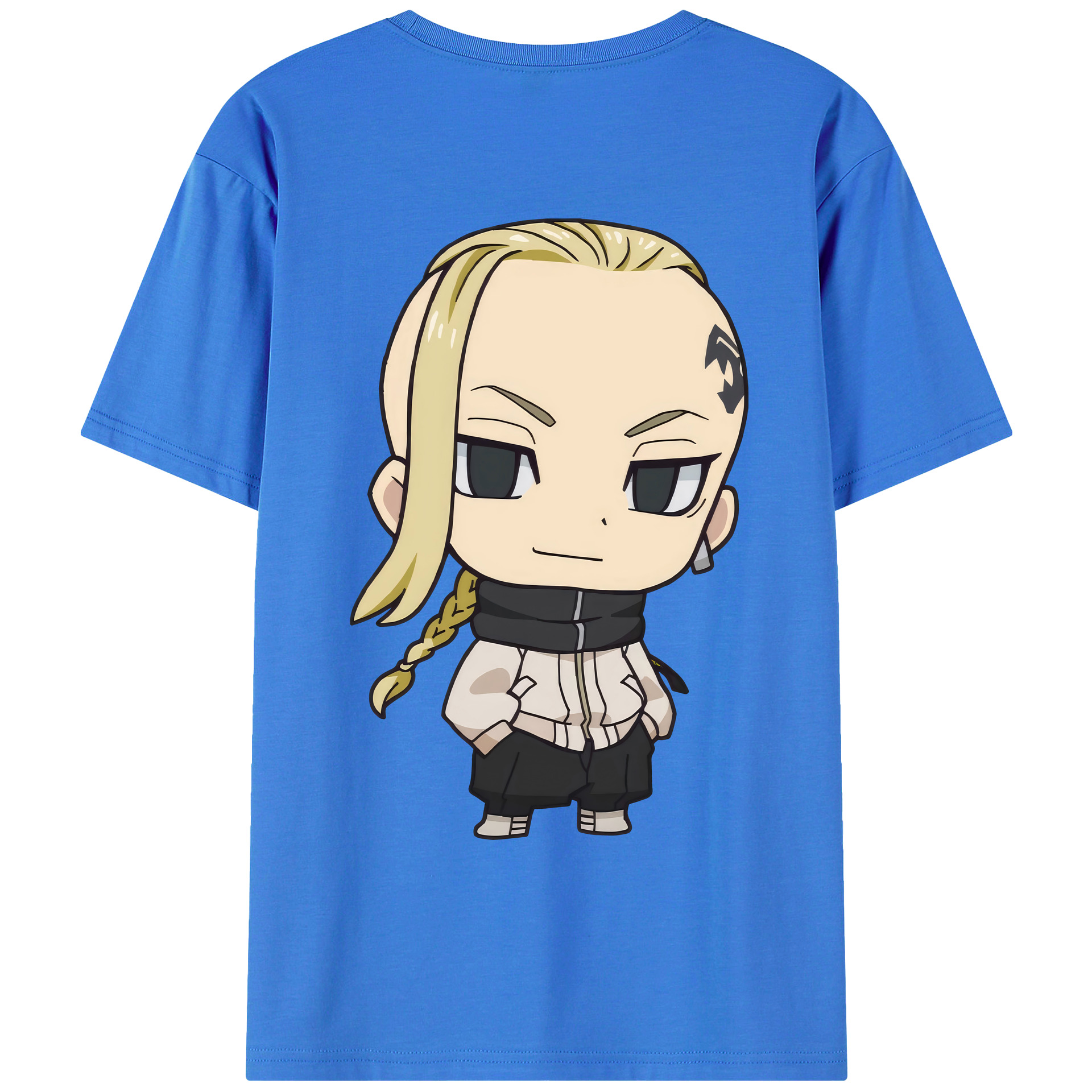 （画像用） 東京リベンジャーズ Tokyo Revengers 綿100％ メンズ半袖Tシャツ（バックプリント） 通気性