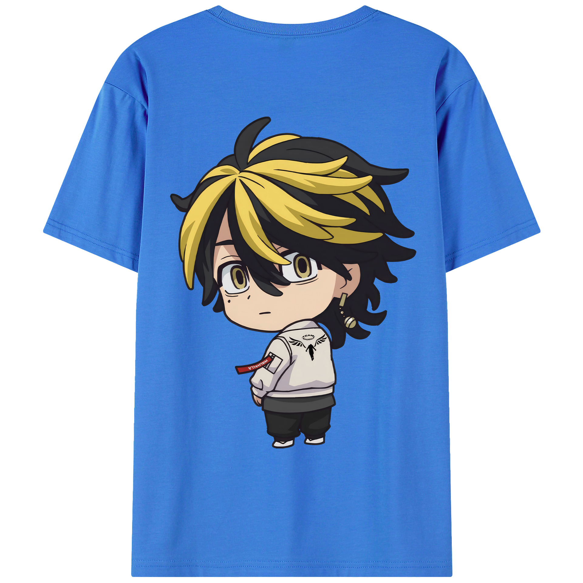 （画像用） 東京リベンジャーズ Tokyo Revengers 綿100％ メンズ半袖Tシャツ（バックプリント） 通気性