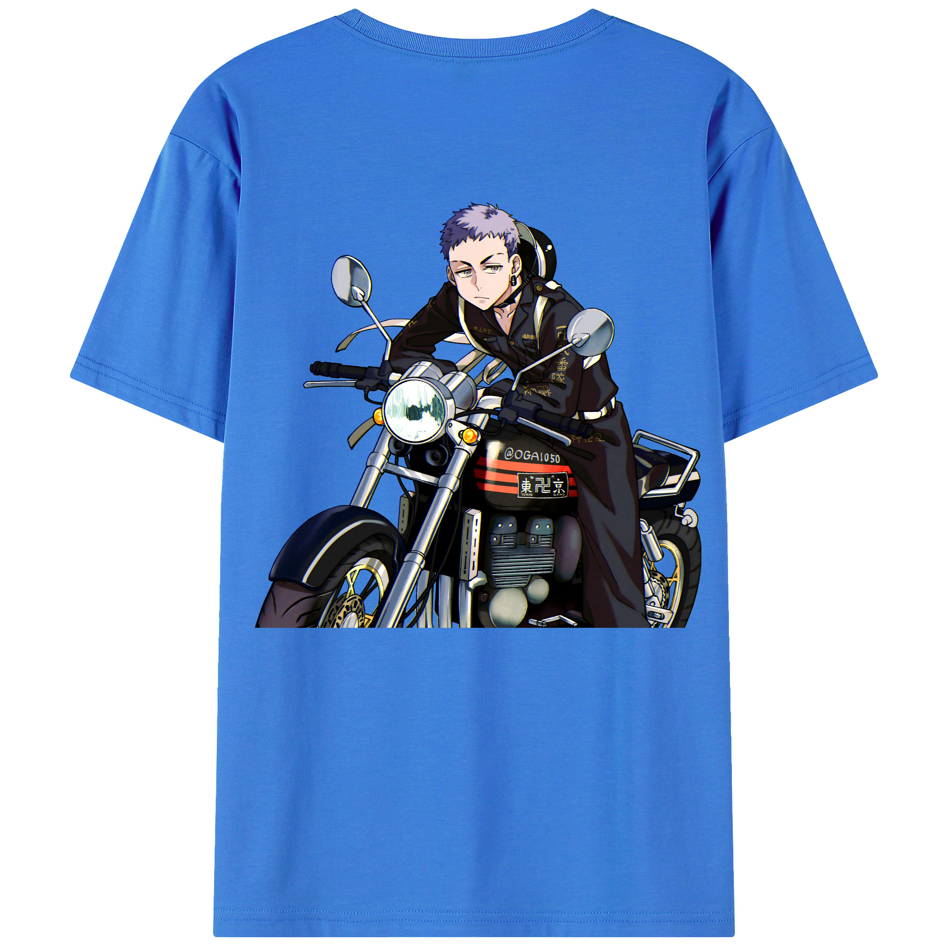（画像用） 東京リベンジャーズ Tokyo Revengers 綿100％ メンズ半袖Tシャツ（バックプリント） 通気性