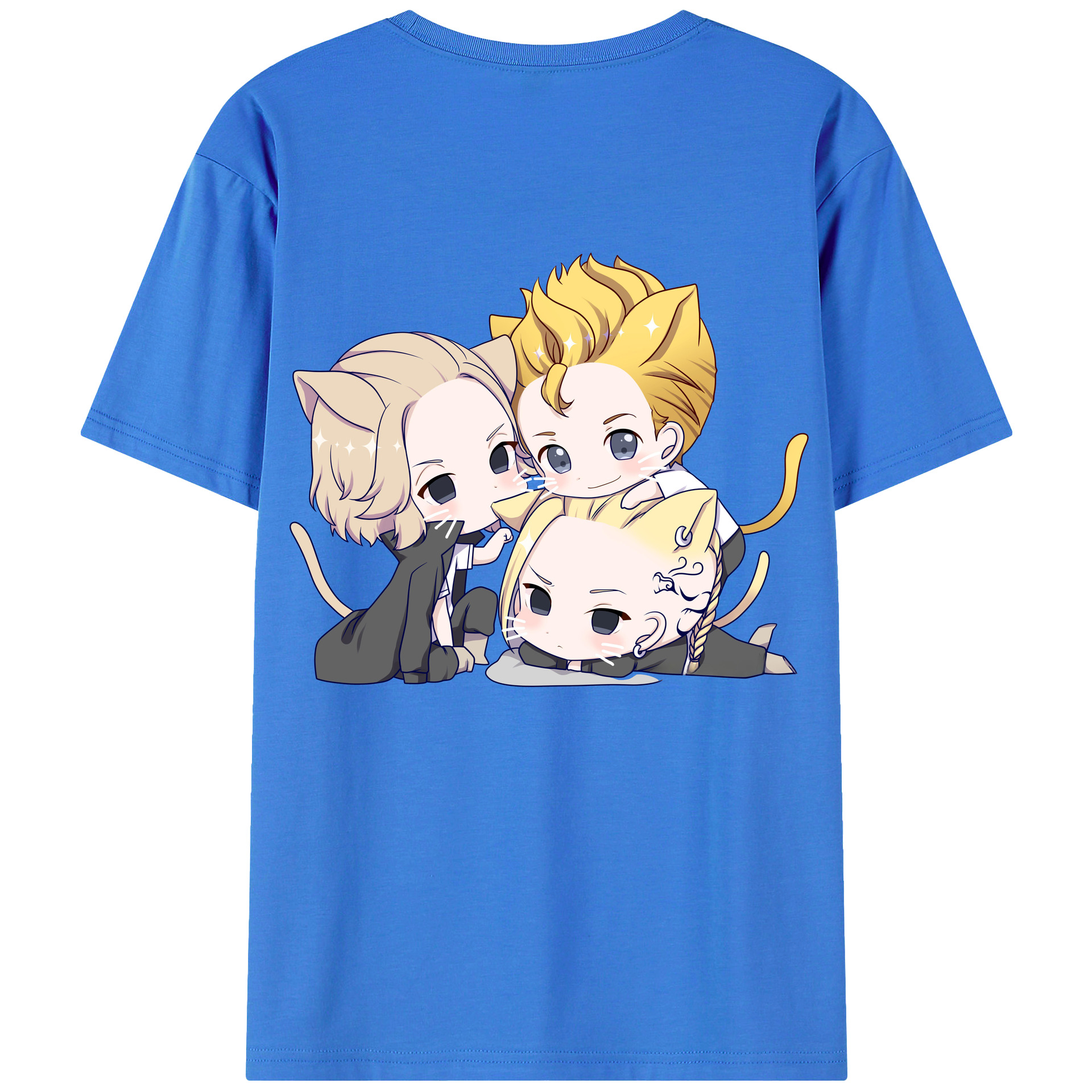 （画像用） 東京リベンジャーズ Tokyo Revengers 綿100％ メンズ半袖Tシャツ（バックプリント） 通気性