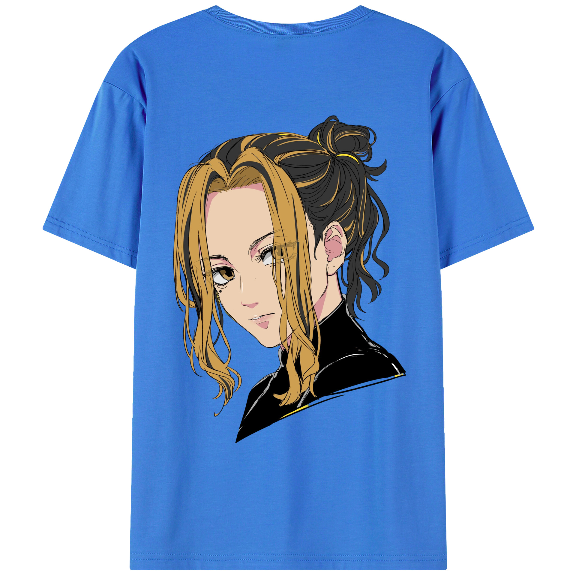 （画像用） 東京リベンジャーズ Tokyo Revengers 綿100％ メンズ半袖Tシャツ（バックプリント） 通気性