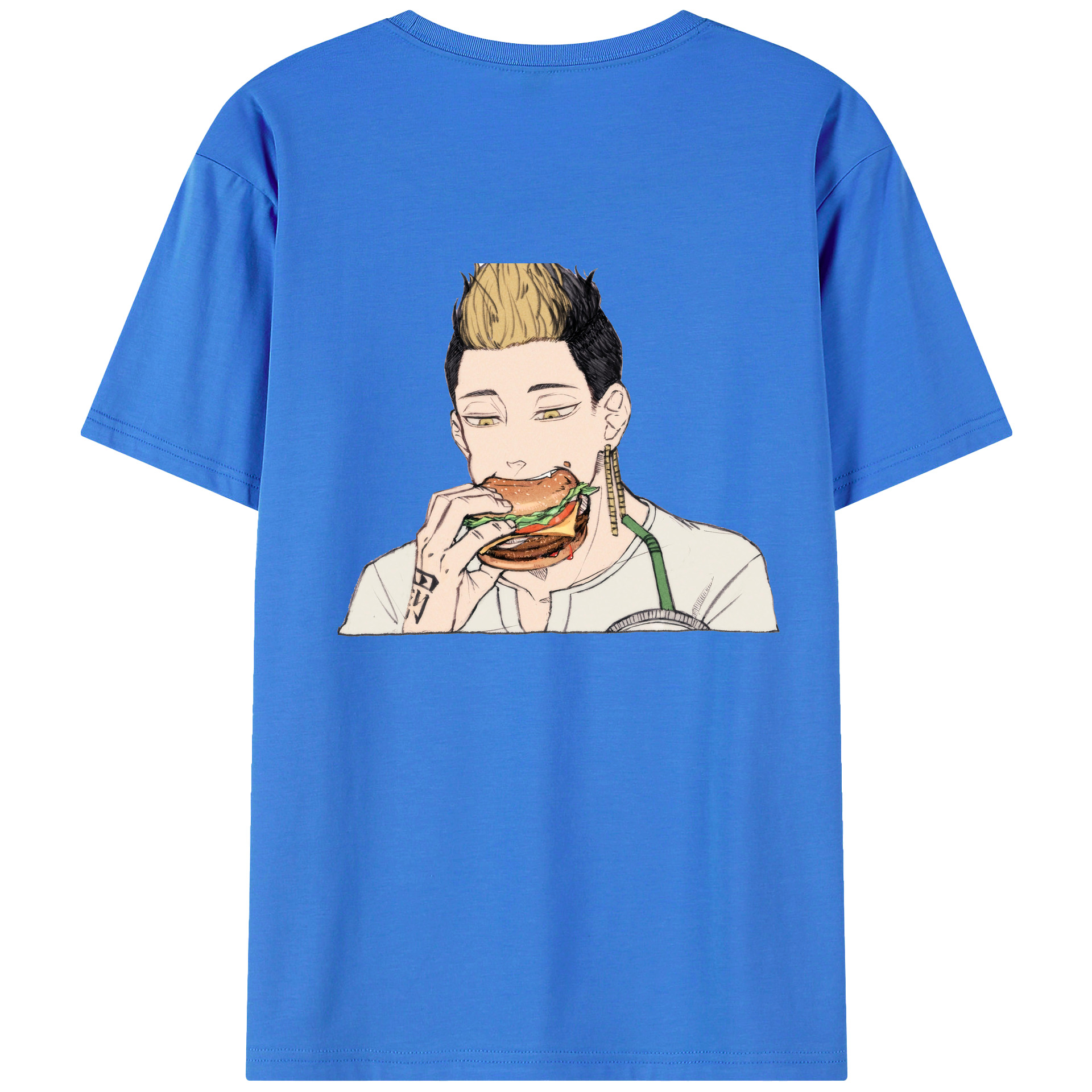 （画像用） 東京リベンジャーズ Tokyo Revengers 綿100％ メンズ半袖Tシャツ（バックプリント） 通気性