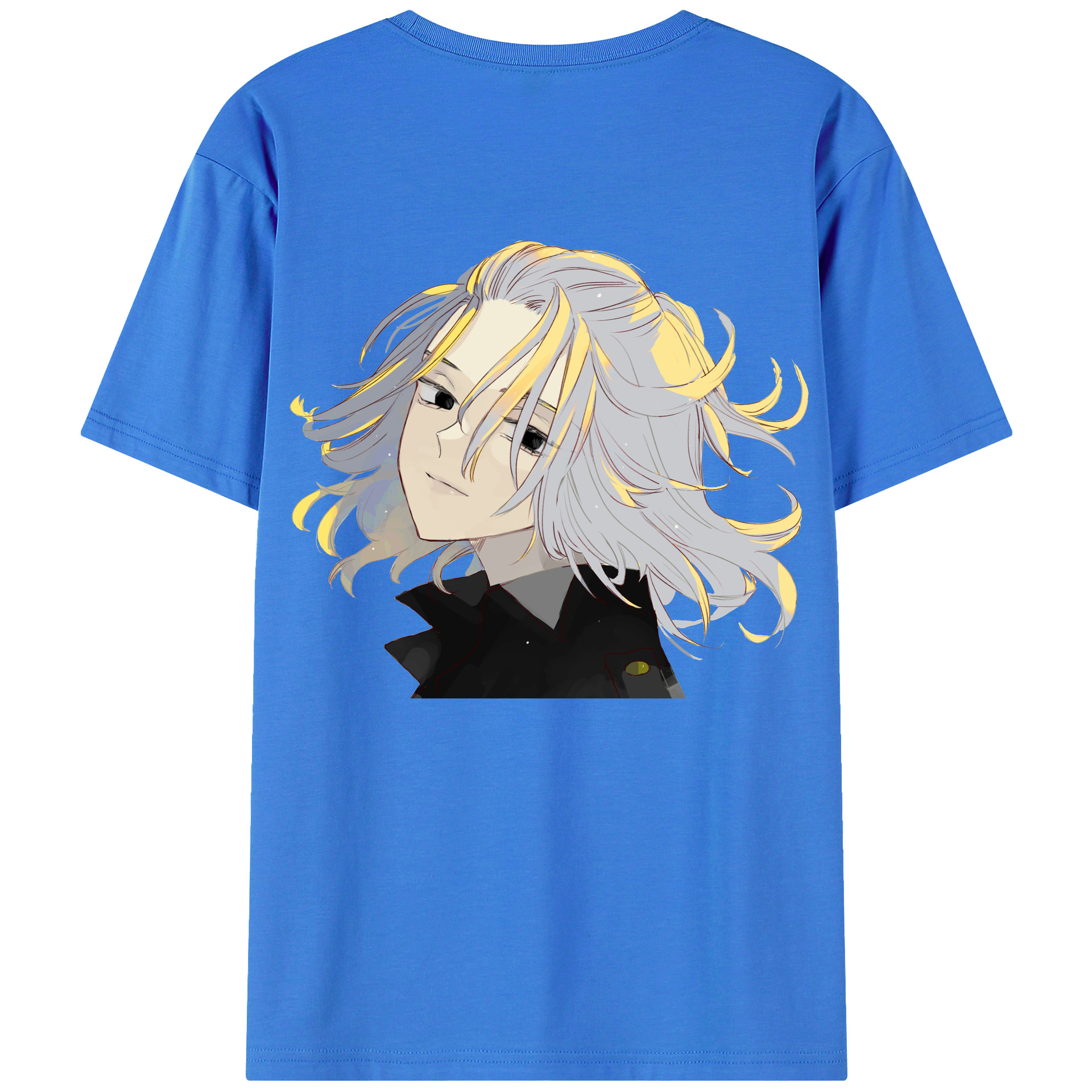 （画像用） 東京リベンジャーズ Tokyo Revengers 綿100％ メンズ半袖Tシャツ（バックプリント） 通気性