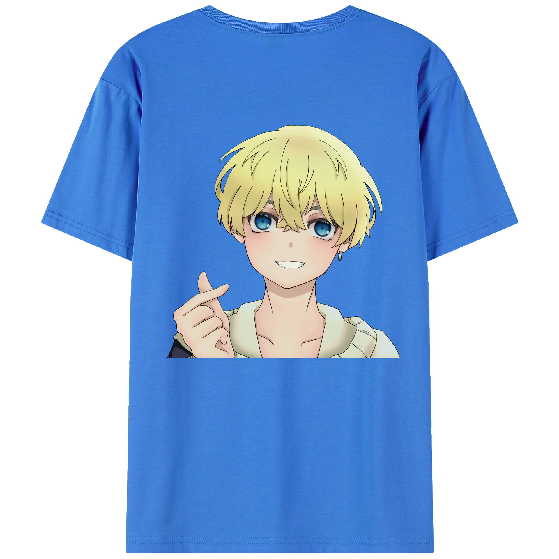 （画像用） 東京リベンジャーズ Tokyo Revengers 綿100％ メンズ半袖Tシャツ（バックプリント） 通気性