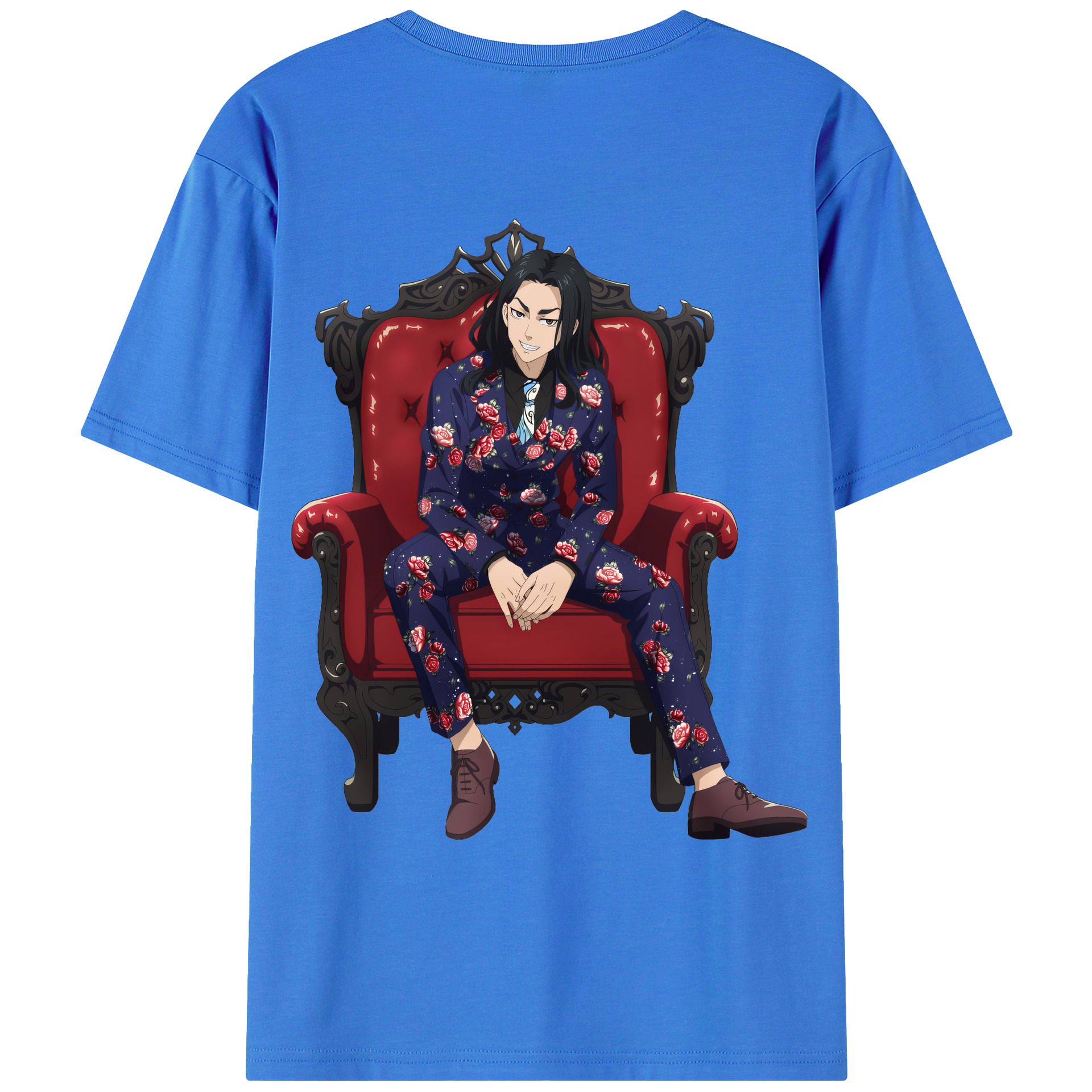 （画像用） 東京リベンジャーズ Tokyo Revengers 綿100％ メンズ半袖Tシャツ（バックプリント） 通気性