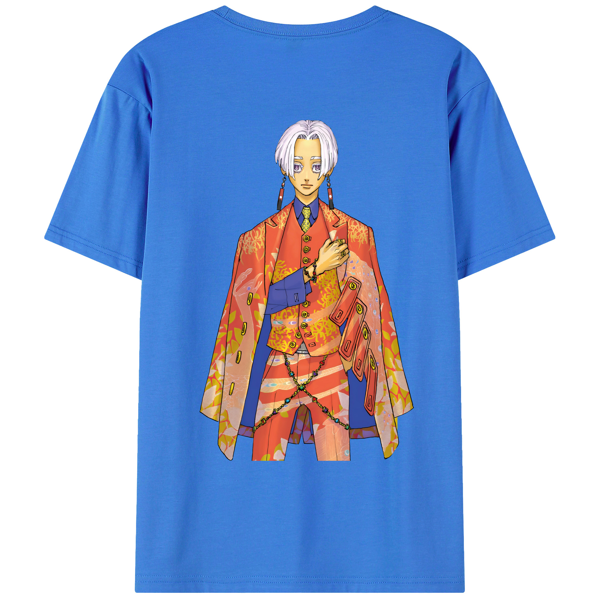 （画像用） 東京リベンジャーズ Tokyo Revengers 綿100％ メンズ半袖Tシャツ（バックプリント） 通気性
