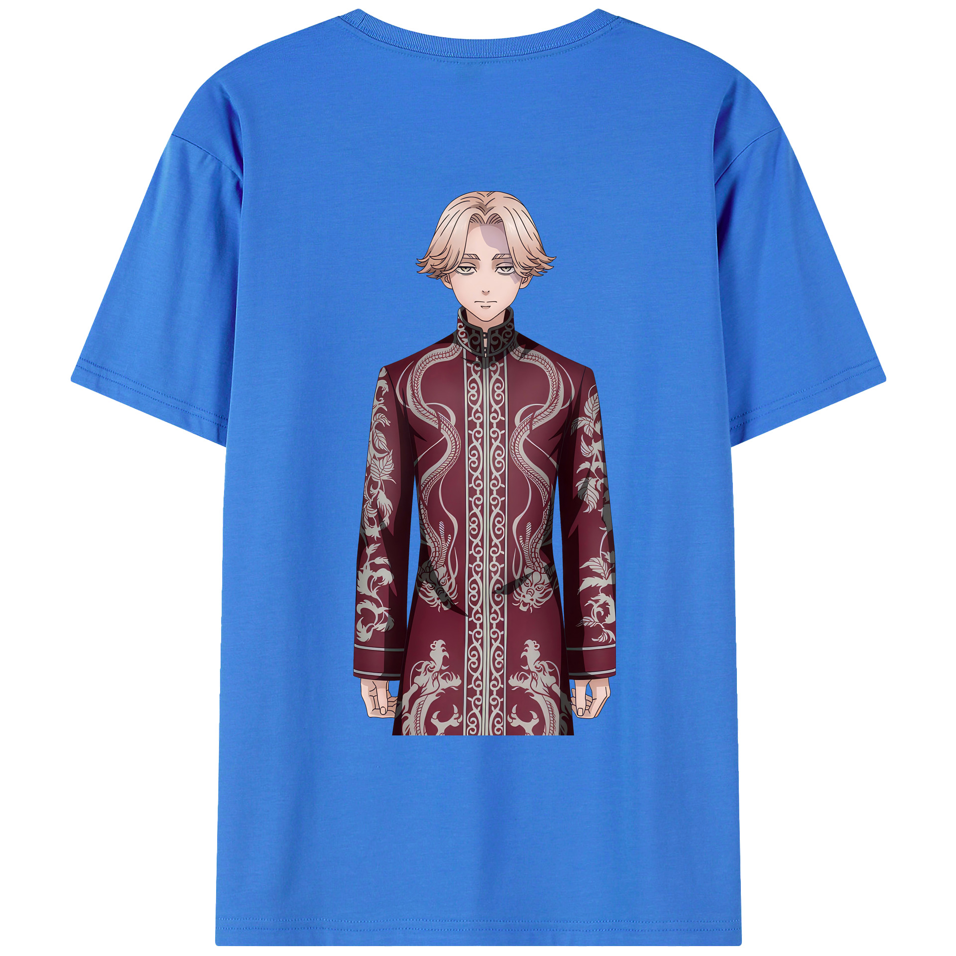 （画像用） 東京リベンジャーズ Tokyo Revengers 綿100％ メンズ半袖Tシャツ（バックプリント） 通気性